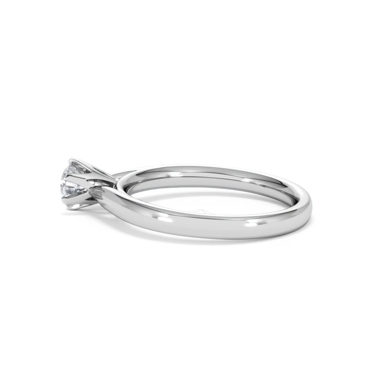 Platinum Half Carat Diamond Engagement Ring High Set Chloe Lab F/VS1 - Image 65