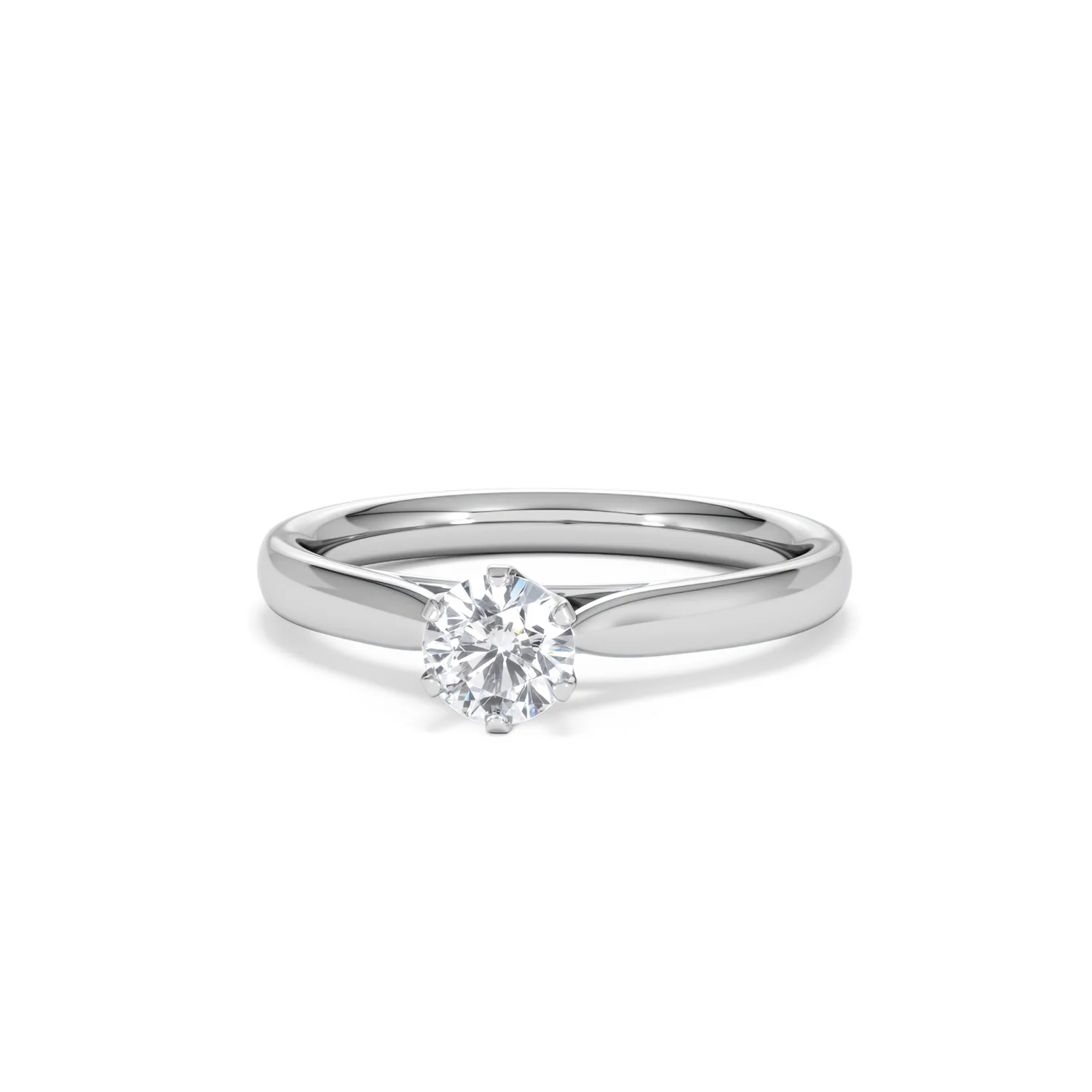Platinum Half Carat Diamond Engagement Ring High Set Chloe Lab F/VS1 - Image 86