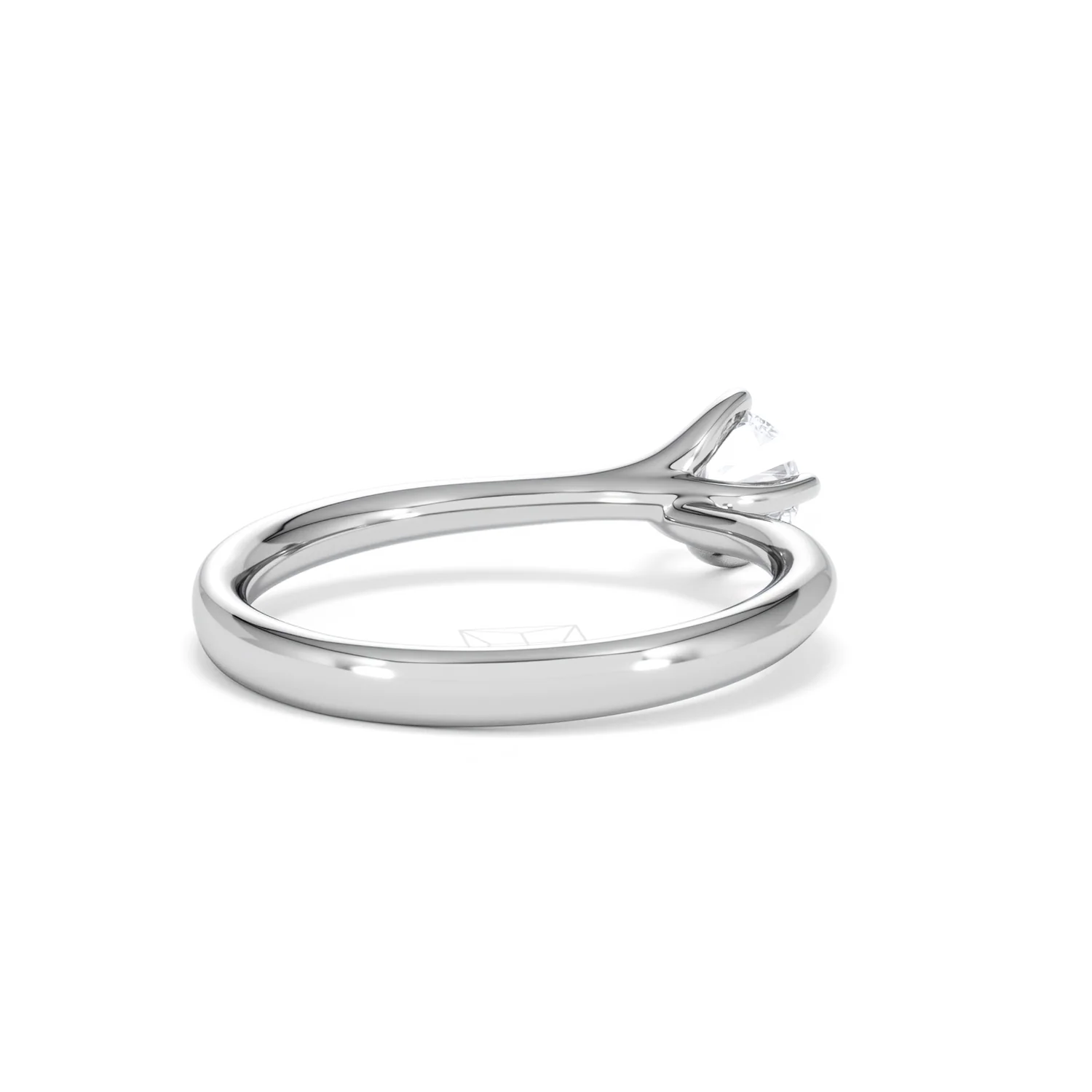 Platinum Half Carat Diamond Engagement Ring Lily Lab F/VS1 - Image 40