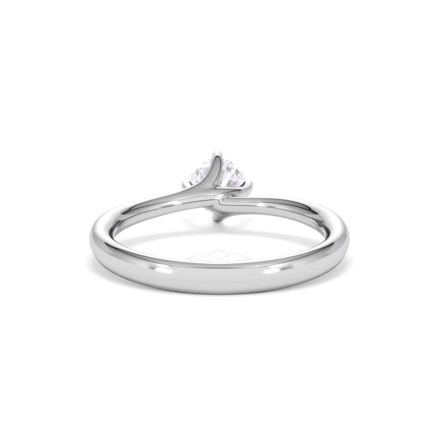 Platinum Half Carat Diamond Engagement Ring Lily Lab F/VS1 - Image 48