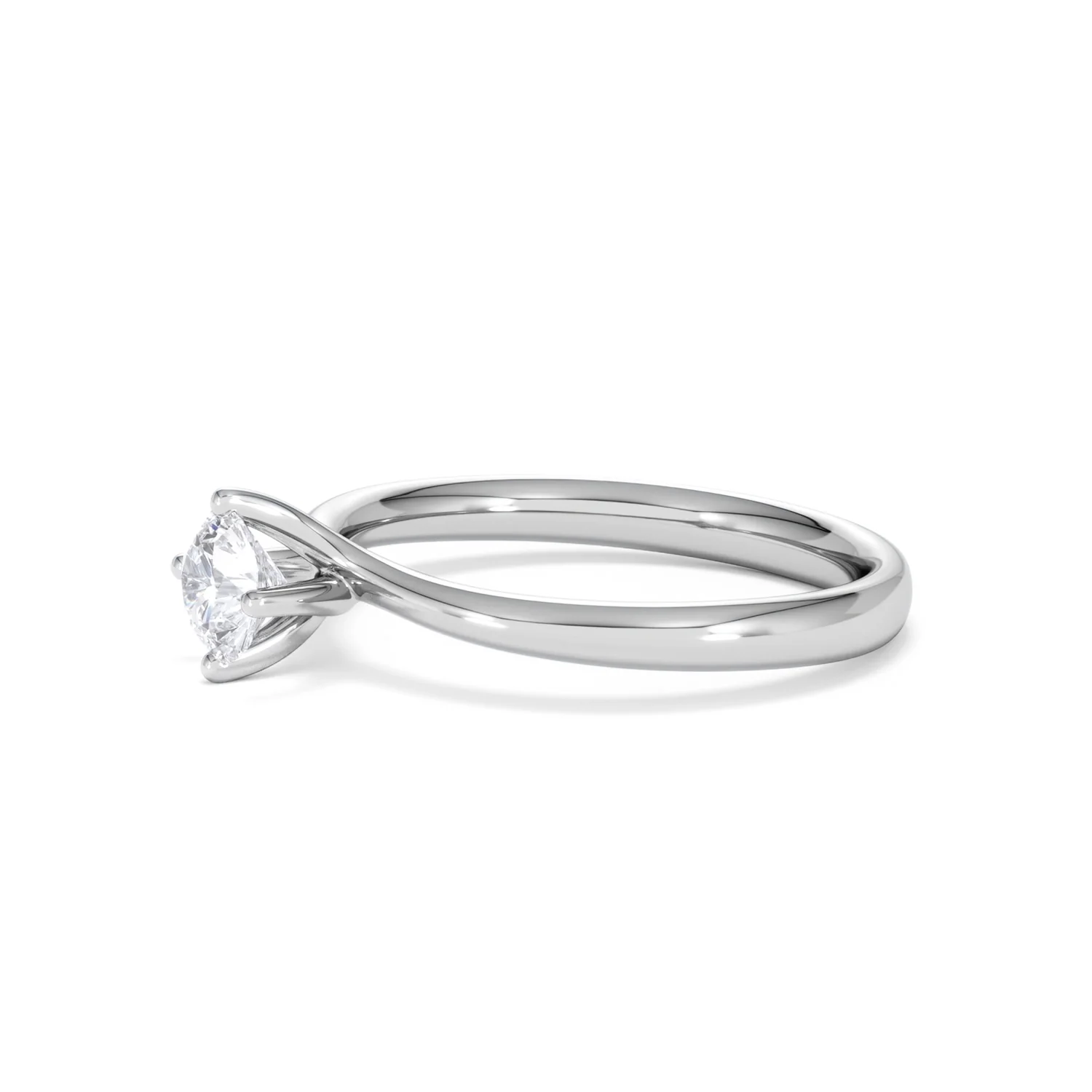 Platinum Half Carat Diamond Engagement Ring Lily Lab F/VS1 - Image 74