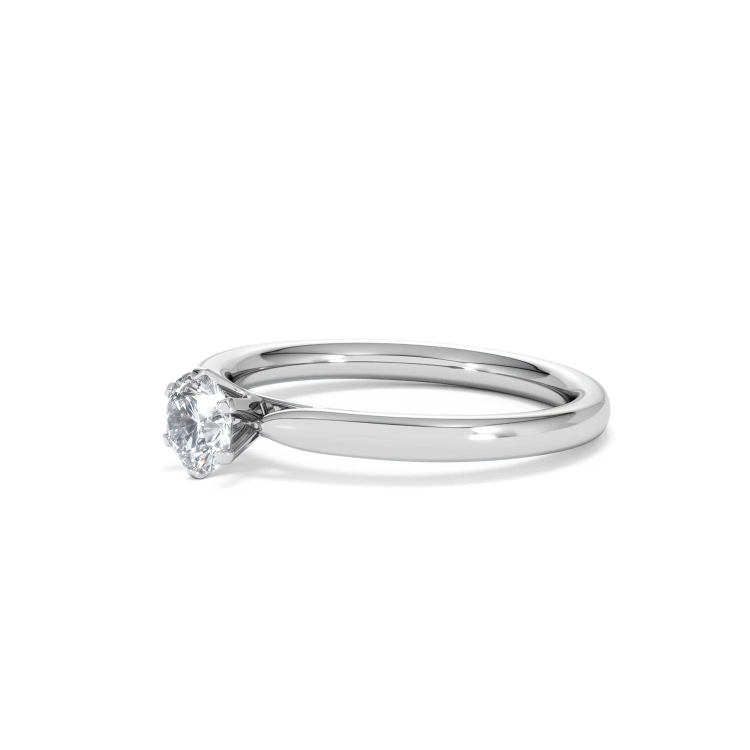 Platinum Half Carat Diamond Engagement Ring Low Chloe Lab F/VS1 - Image 77