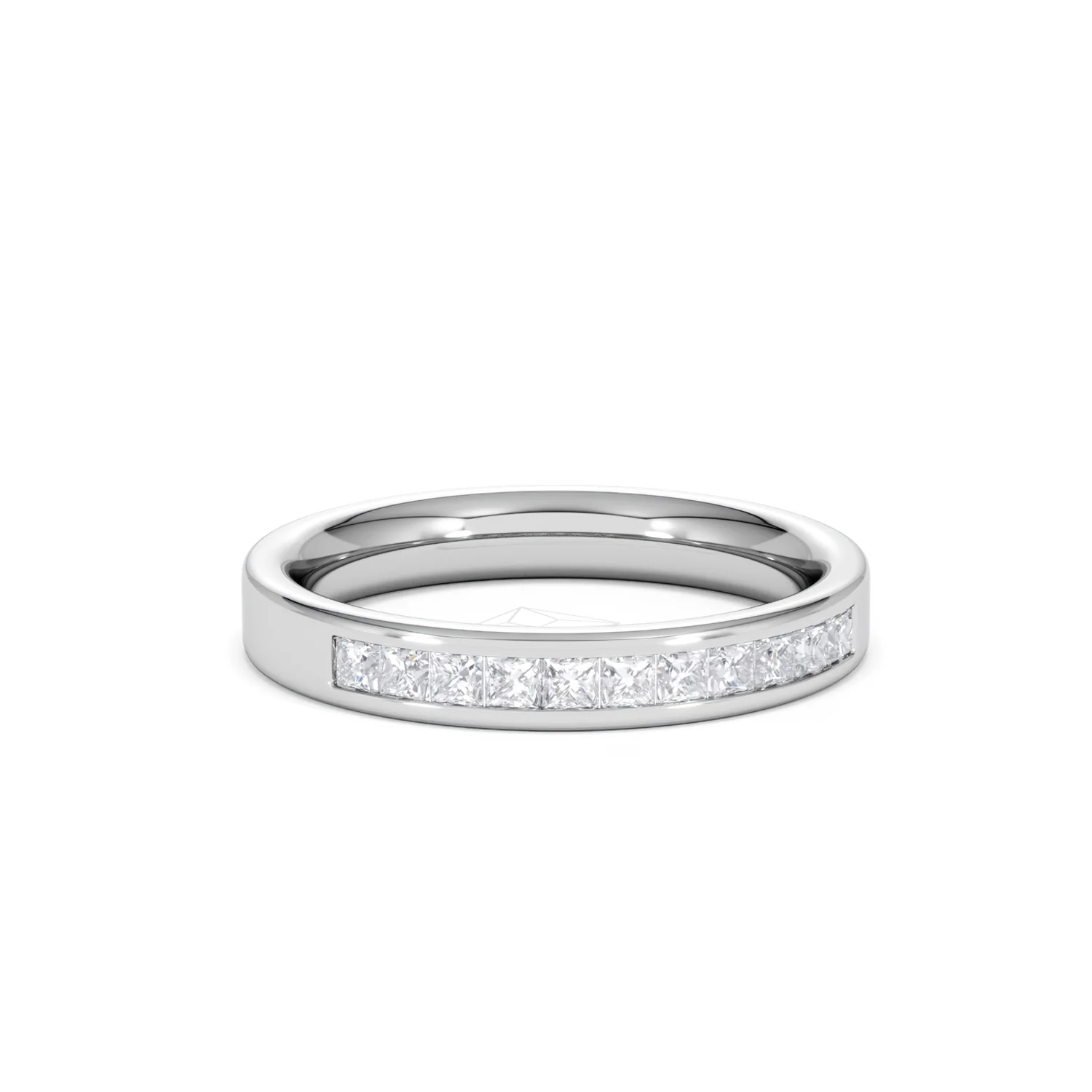 Platinum Princess Diamond Half Eternity Ring 0.50CT H/SI - Image 11