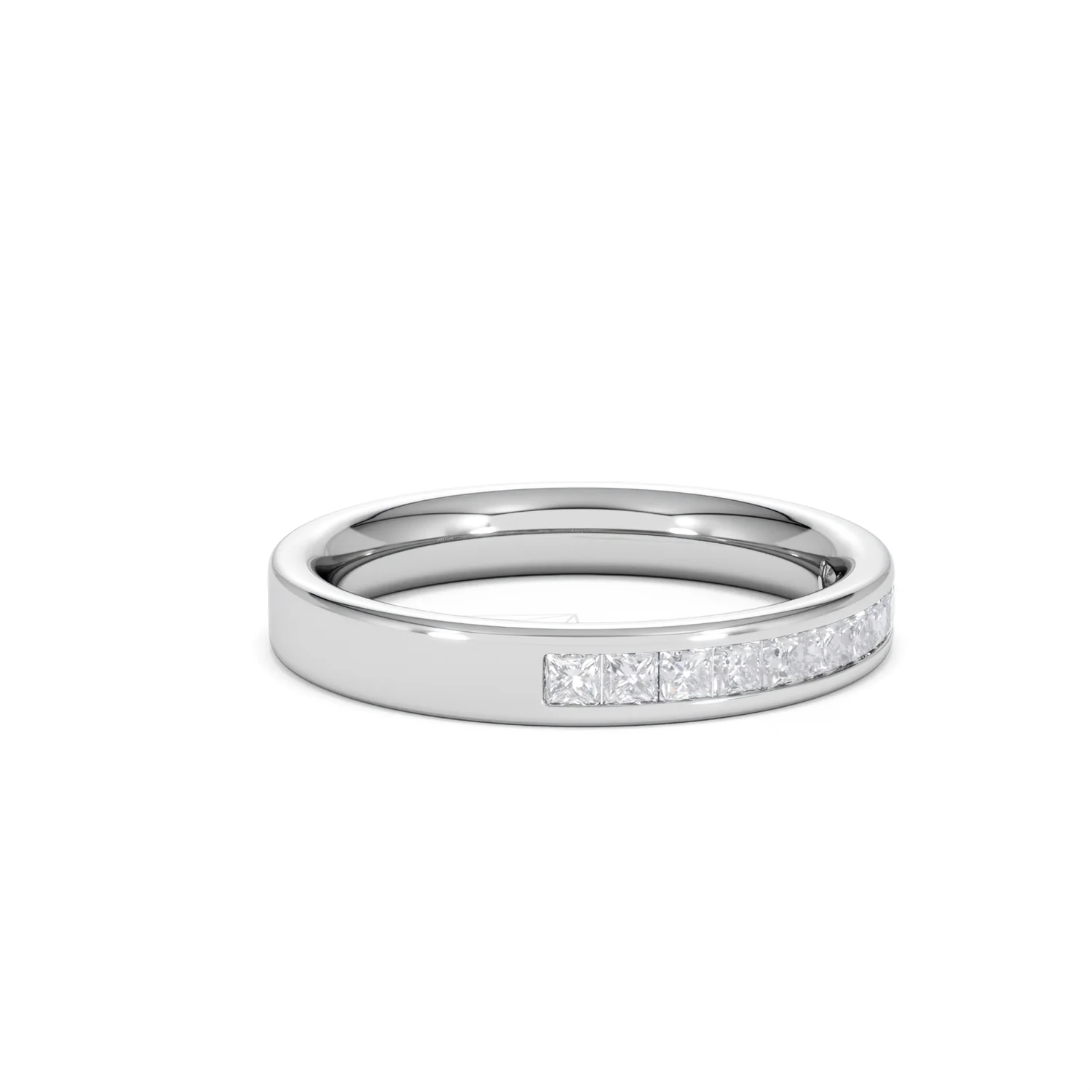 Platinum Princess Diamond Half Eternity Ring 0.50CT H/SI - Image 19