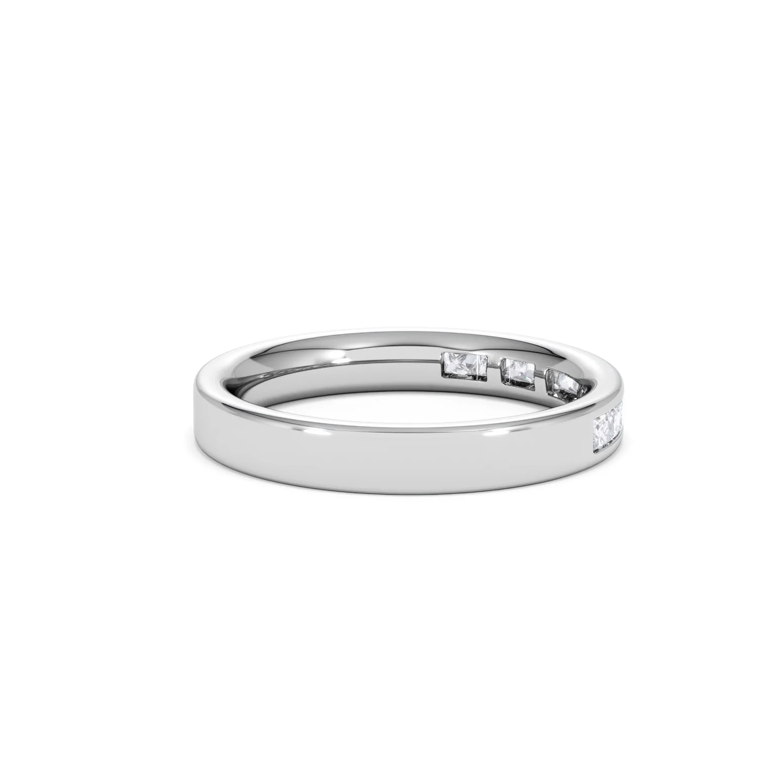 Platinum Princess Diamond Half Eternity Ring 0.50CT H/SI - Image 33