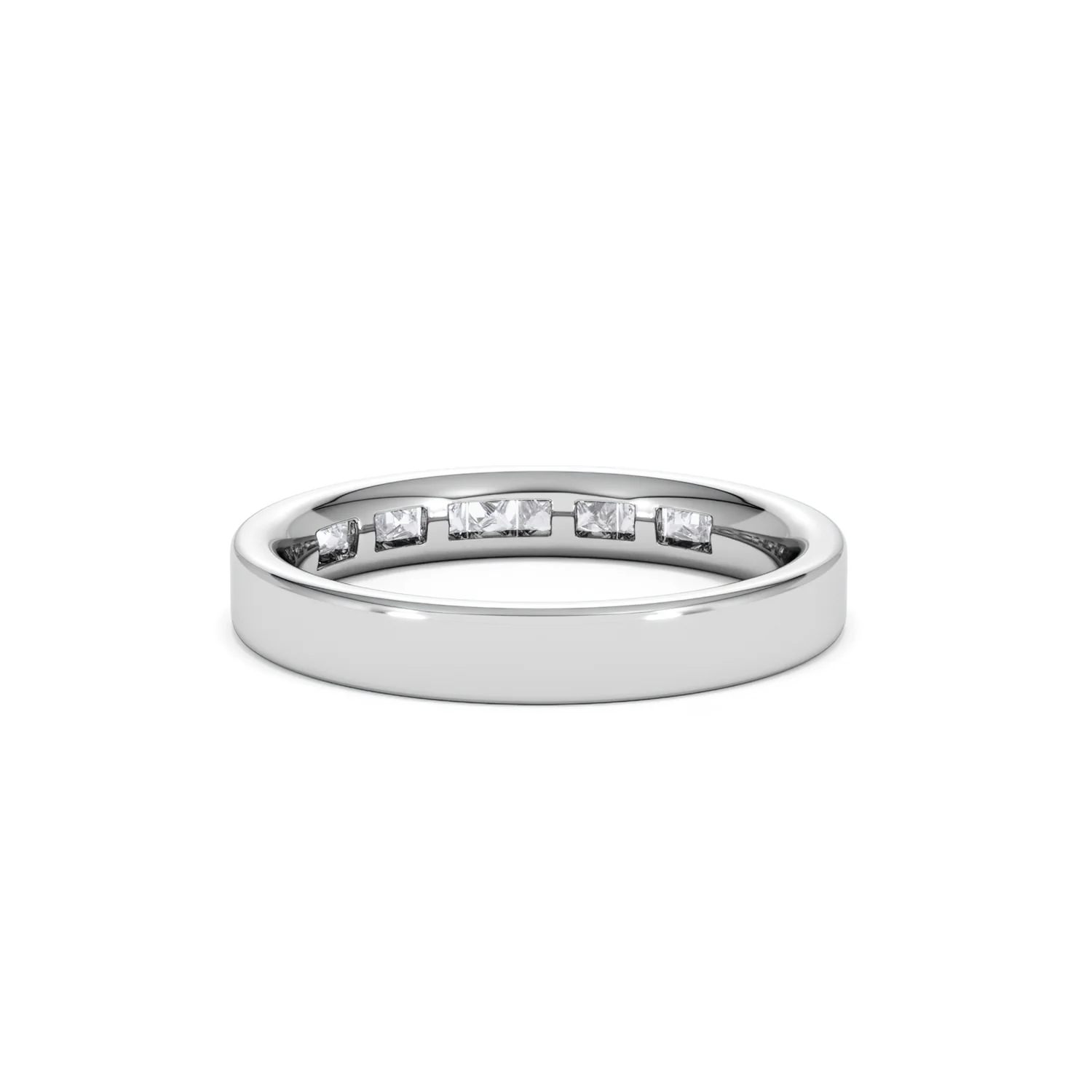 Platinum Princess Diamond Half Eternity Ring 0.50CT H/SI - Image 50