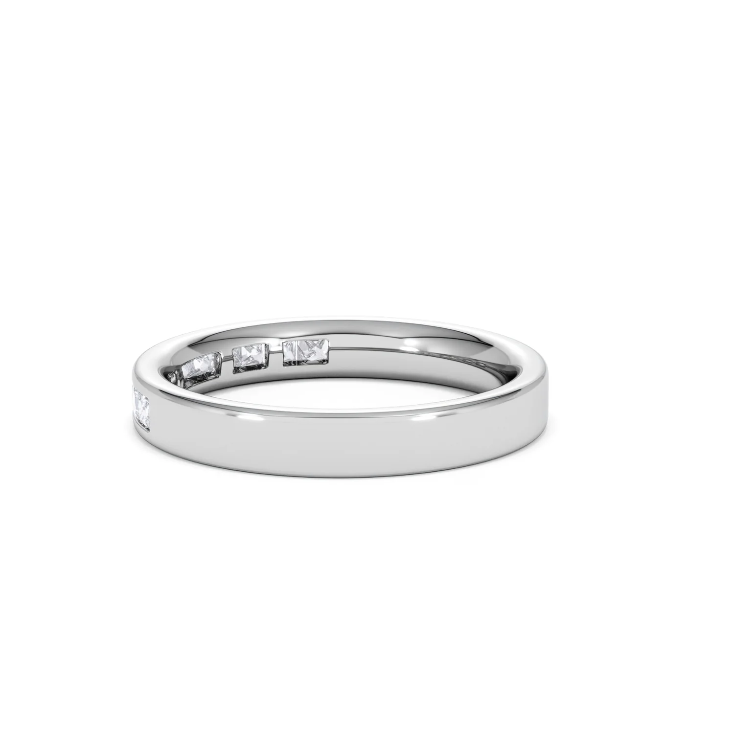 Platinum Princess Diamond Half Eternity Ring 0.50CT H/SI - Image 61