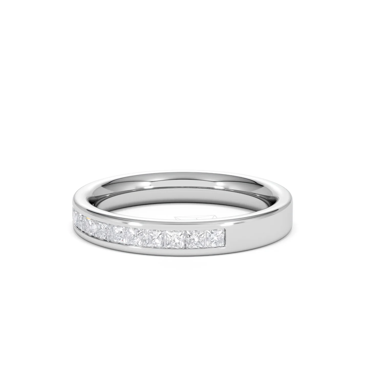 Platinum Princess Diamond Half Eternity Ring 0.50CT H/SI - Image 80
