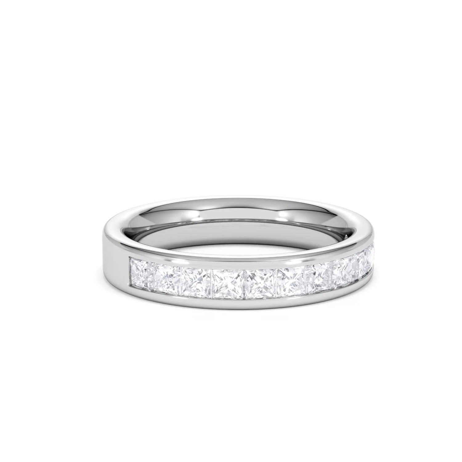 Platinum Princess Diamond Half Eternity Ring 1.00CT H/SI - Image 13