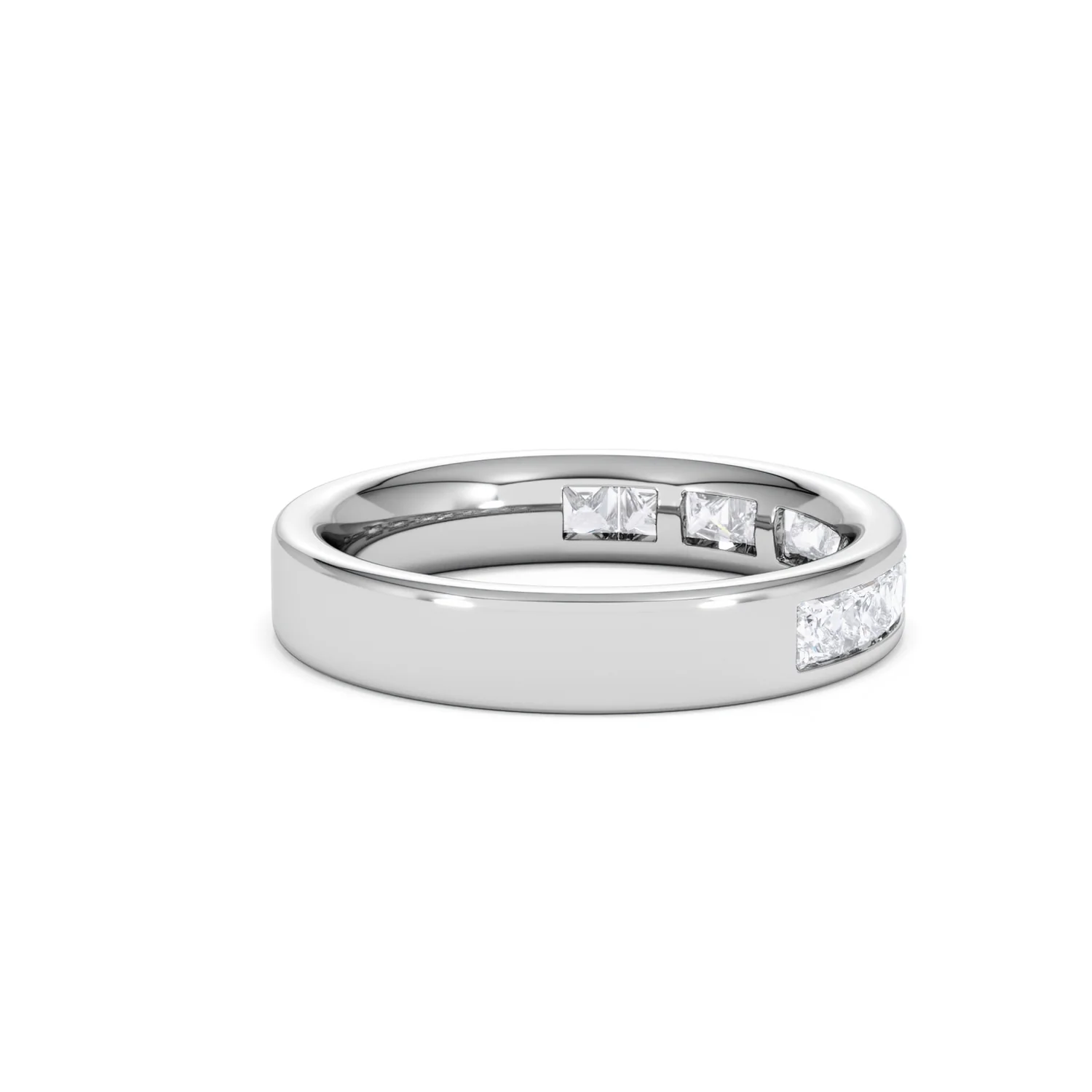 Platinum Princess Diamond Half Eternity Ring 1.00CT H/SI - Image 33