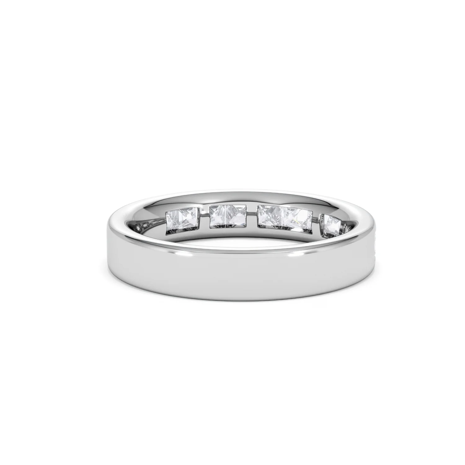 Platinum Princess Diamond Half Eternity Ring 1.00CT H/SI - Image 42