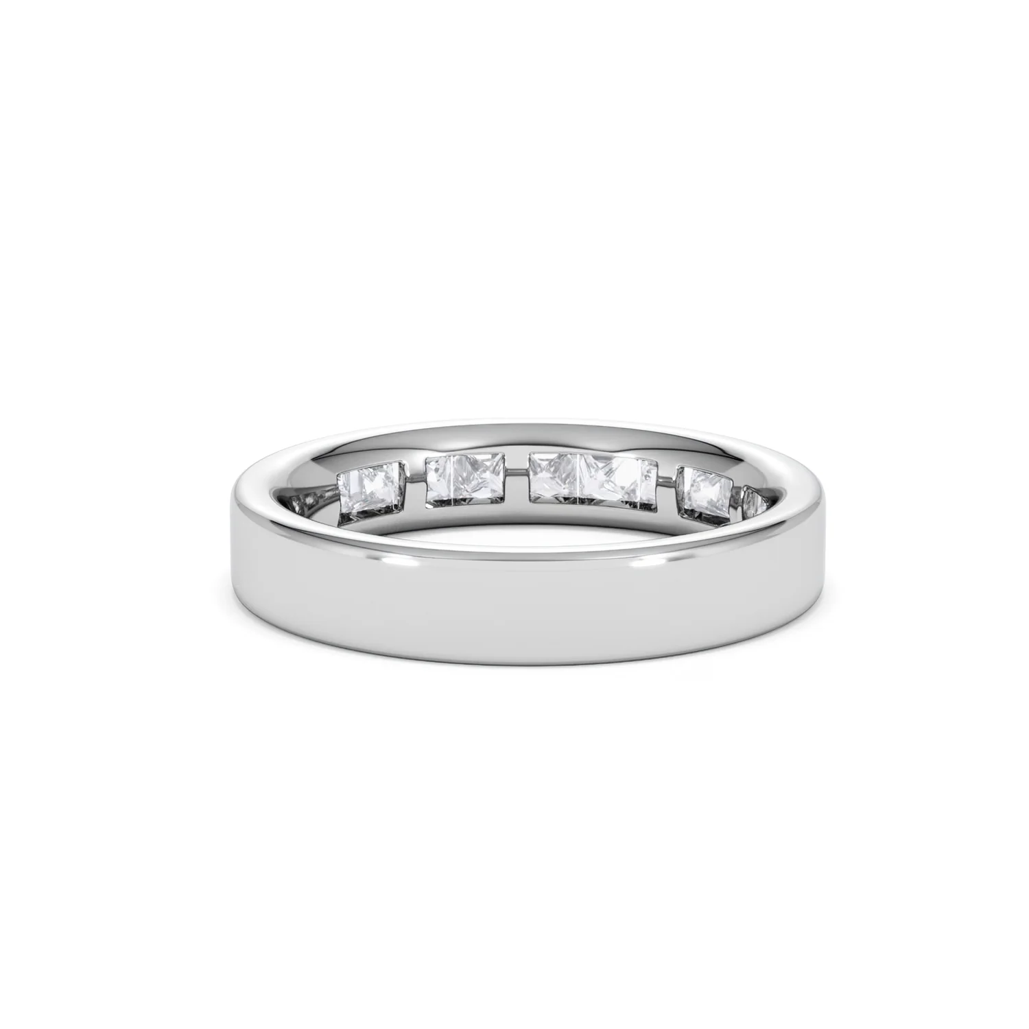 Platinum Princess Diamond Half Eternity Ring 1.00CT H/SI - Image 44