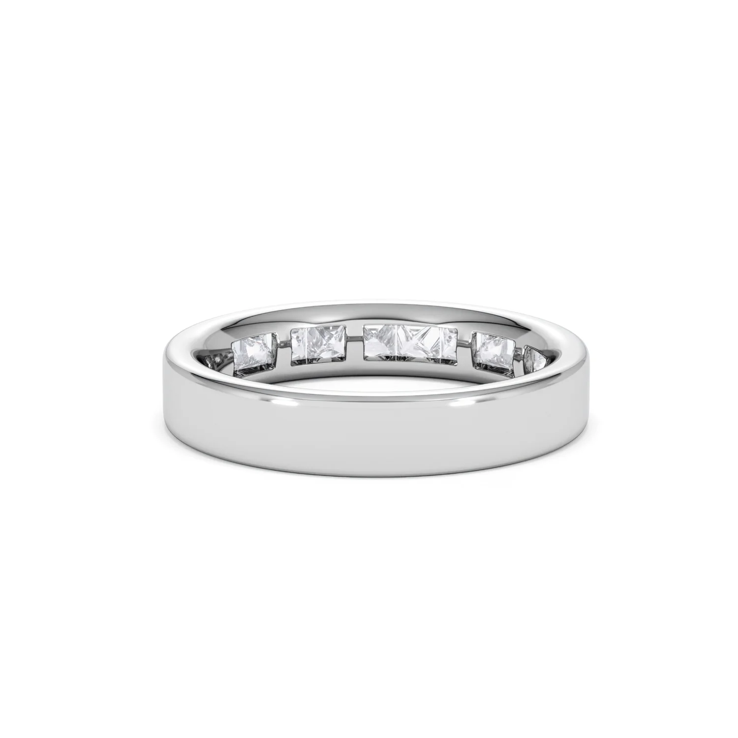 Platinum Princess Diamond Half Eternity Ring 1.00CT H/SI - Image 45