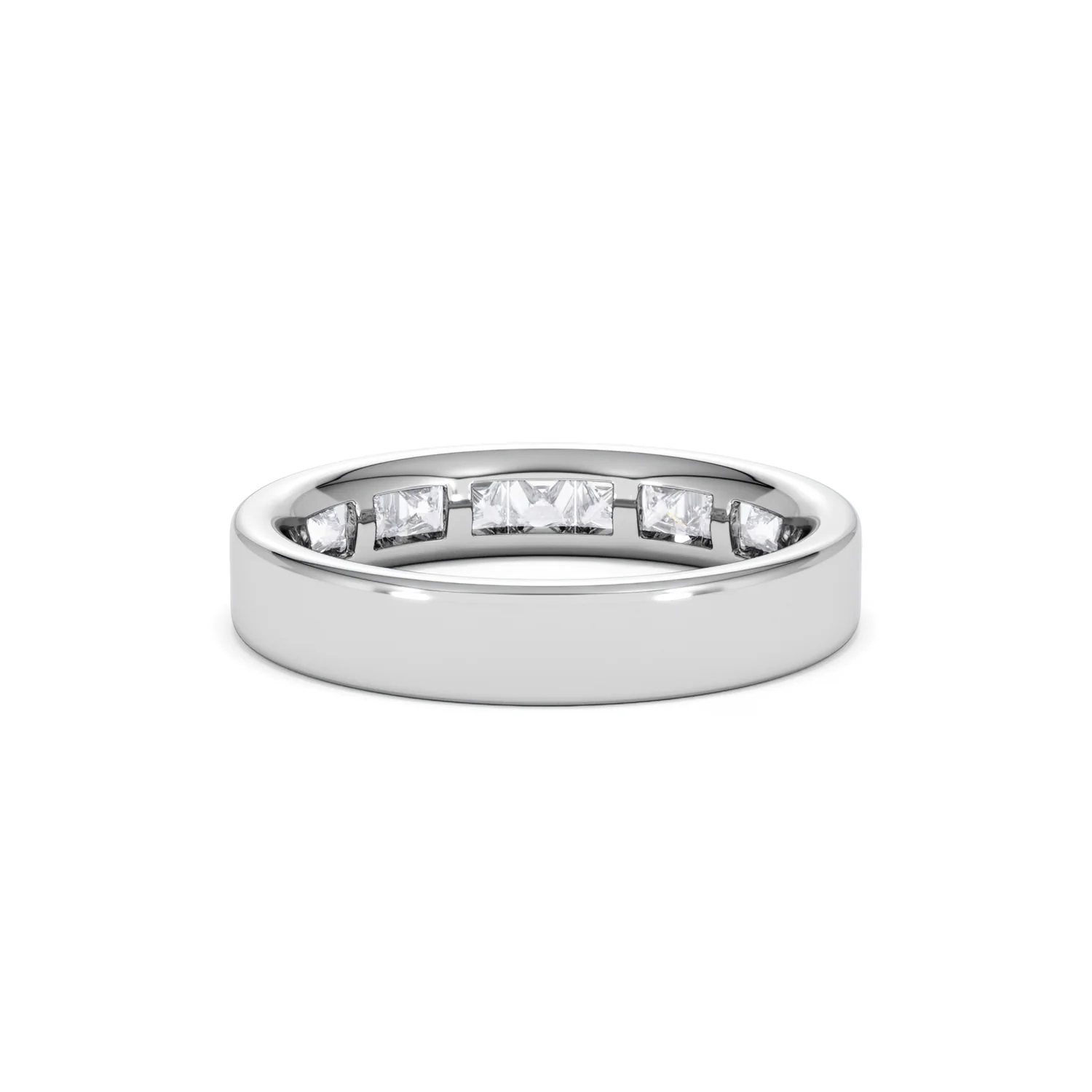 Platinum Princess Diamond Half Eternity Ring 1.00CT H/SI - Image 48