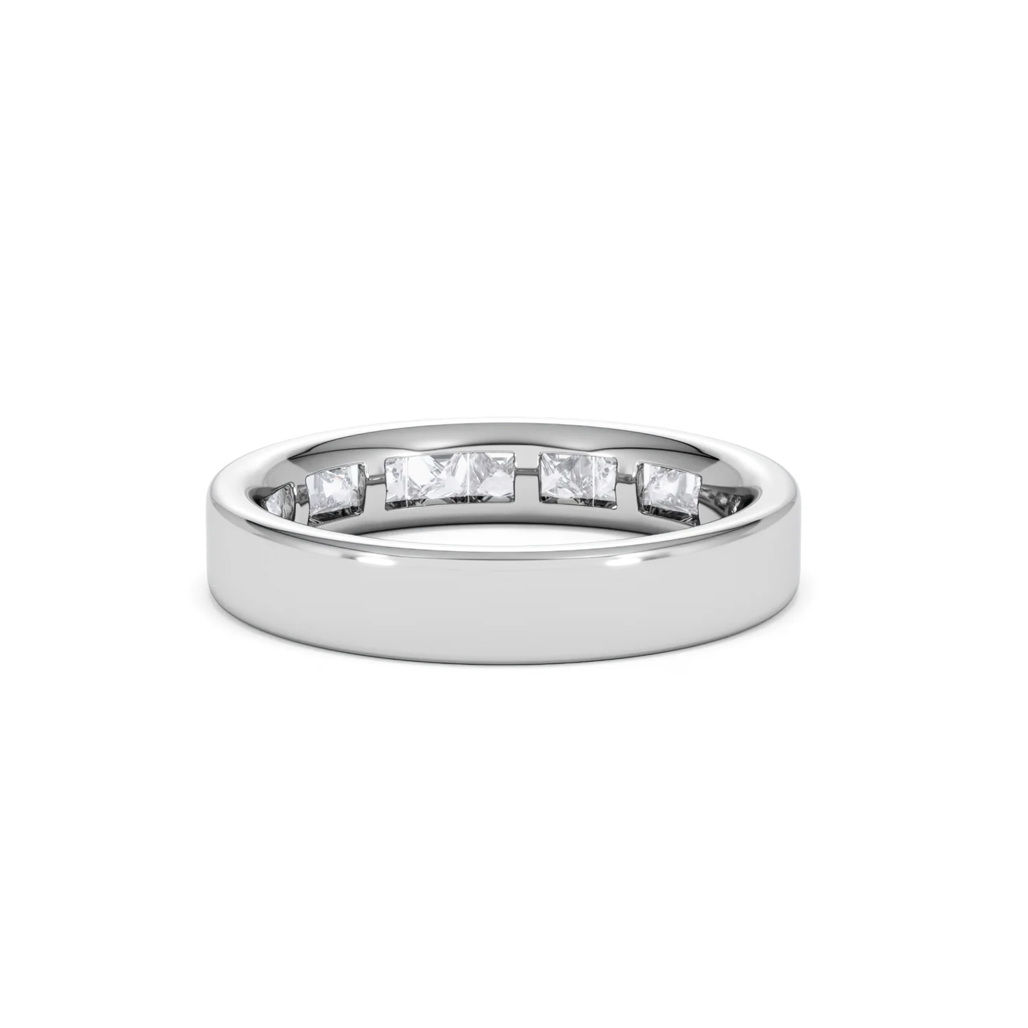 Platinum Princess Diamond Half Eternity Ring 1.00CT H/SI - Image 51