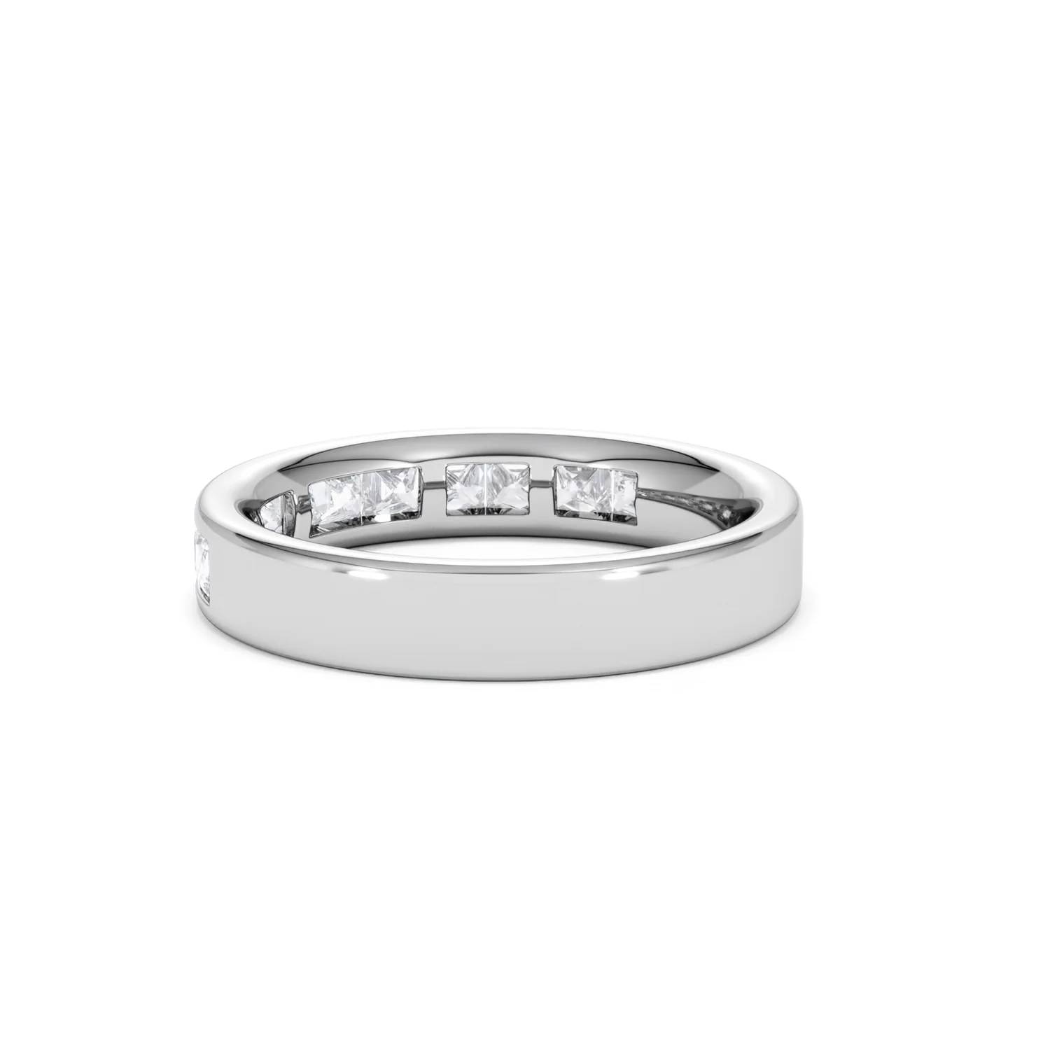 Platinum Princess Diamond Half Eternity Ring 1.00CT H/SI - Image 56