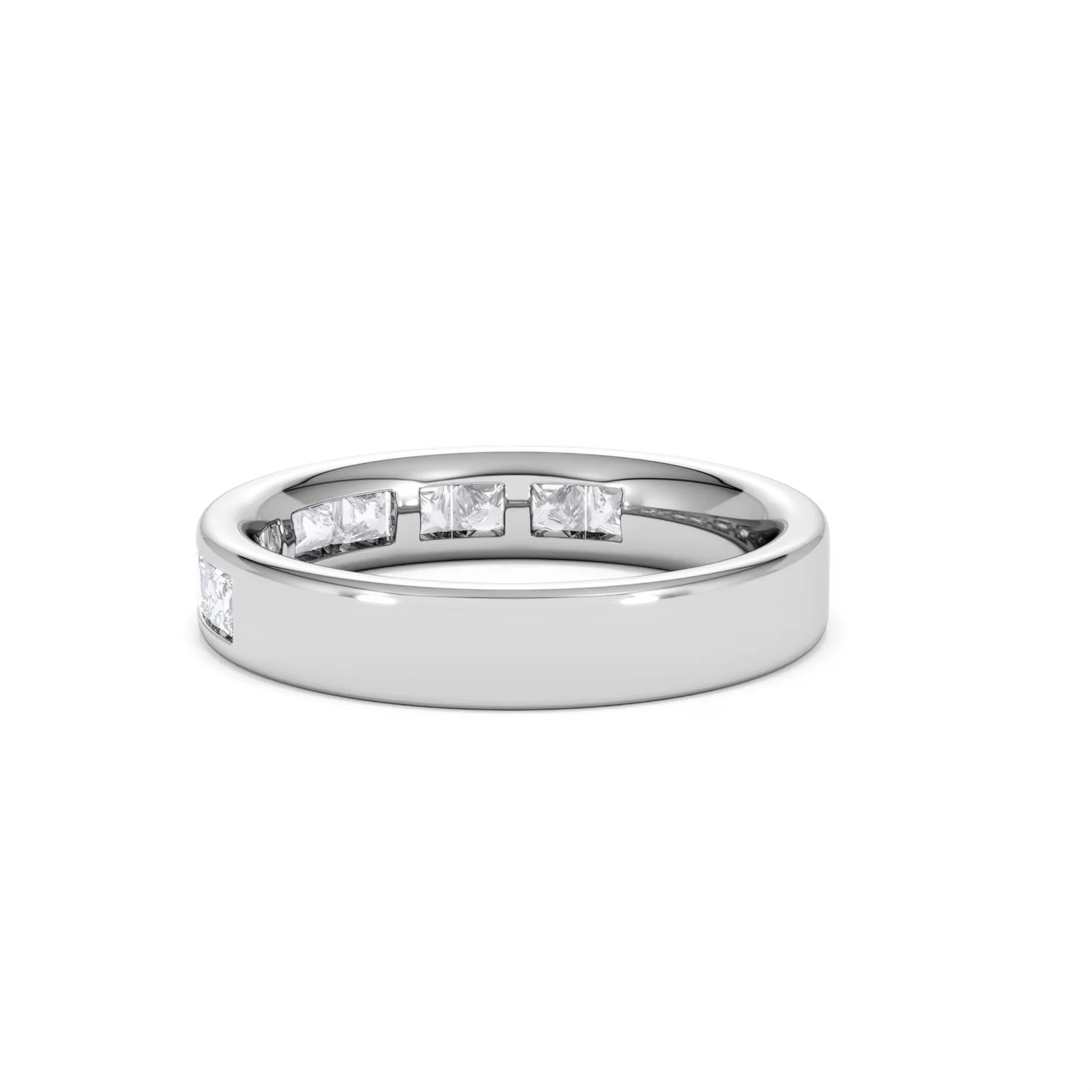 Platinum Princess Diamond Half Eternity Ring 1.00CT H/SI - Image 58