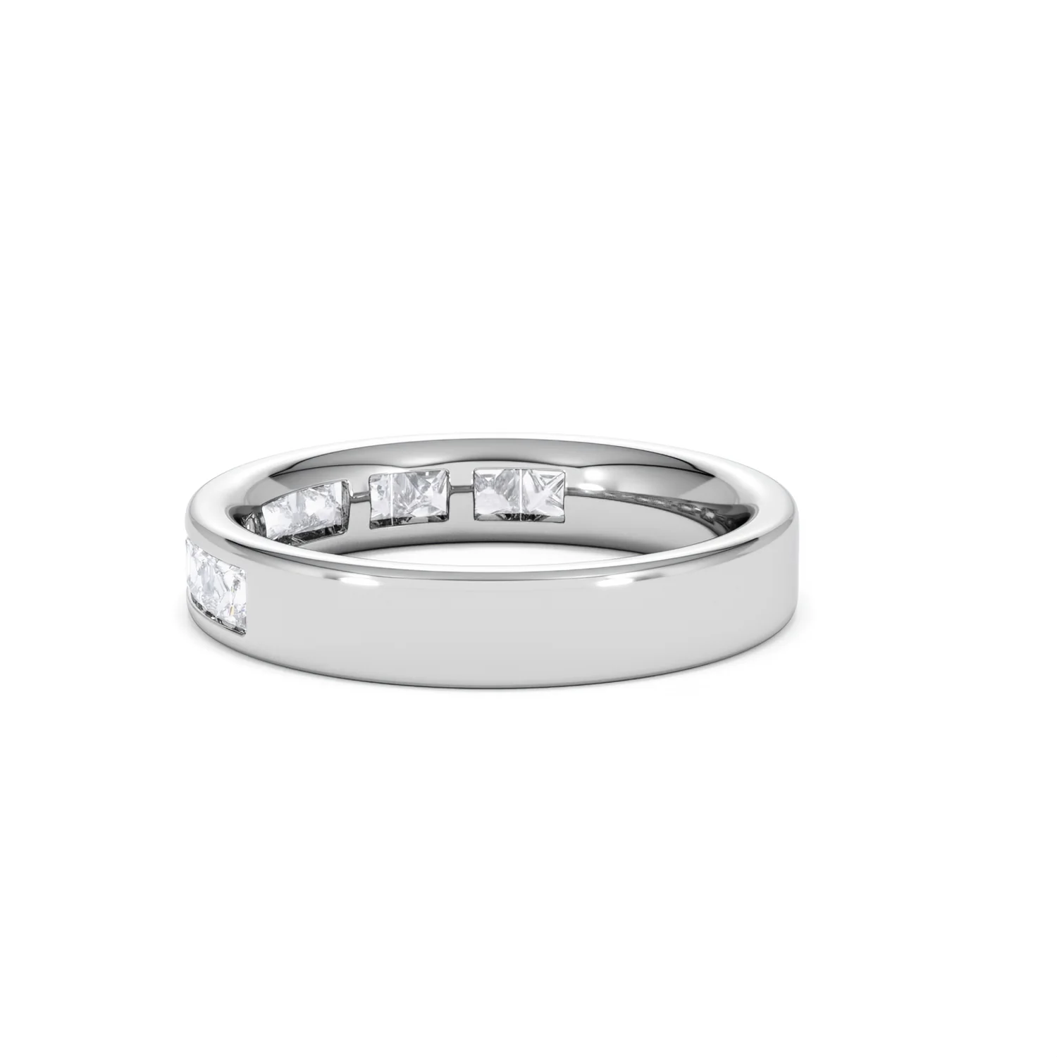Platinum Princess Diamond Half Eternity Ring 1.00CT H/SI - Image 60