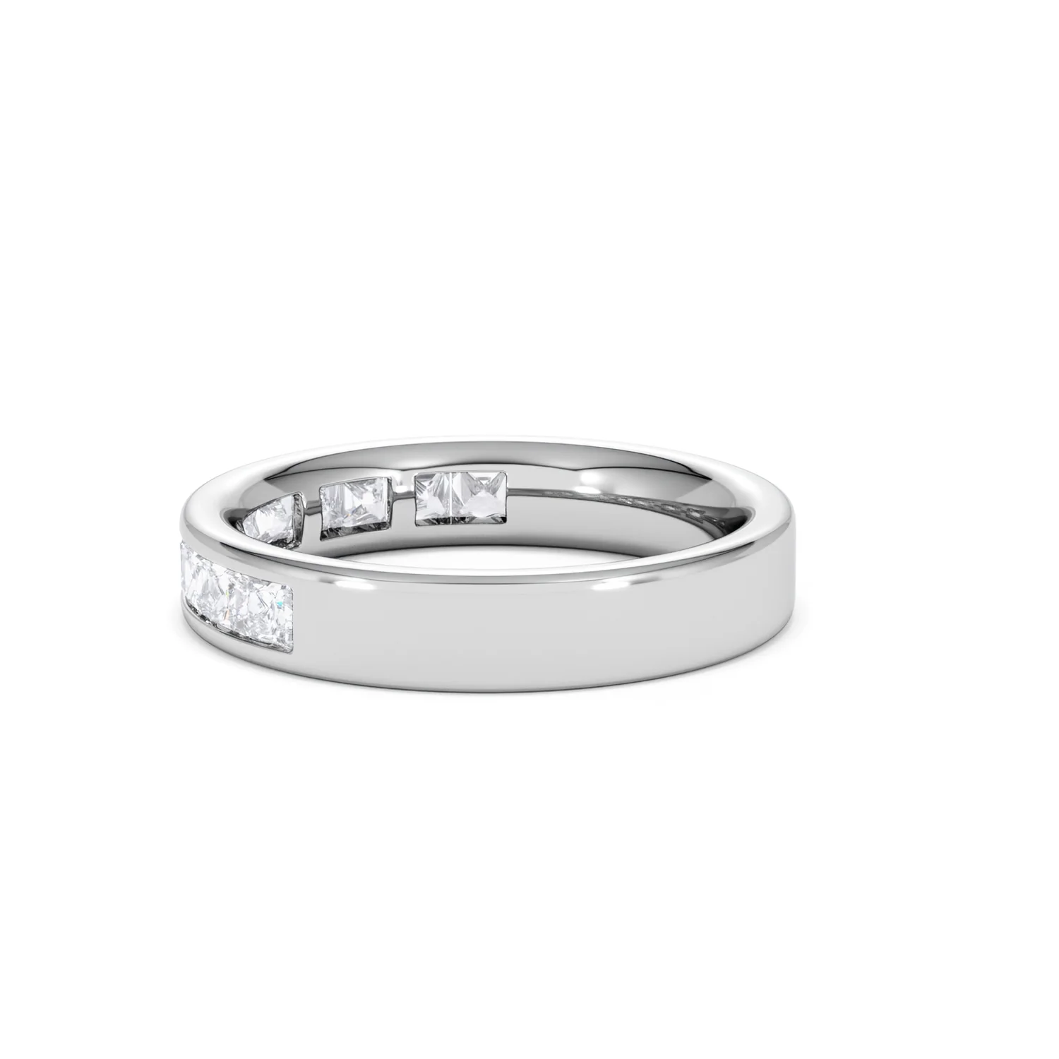 Platinum Princess Diamond Half Eternity Ring 1.00CT H/SI - Image 63