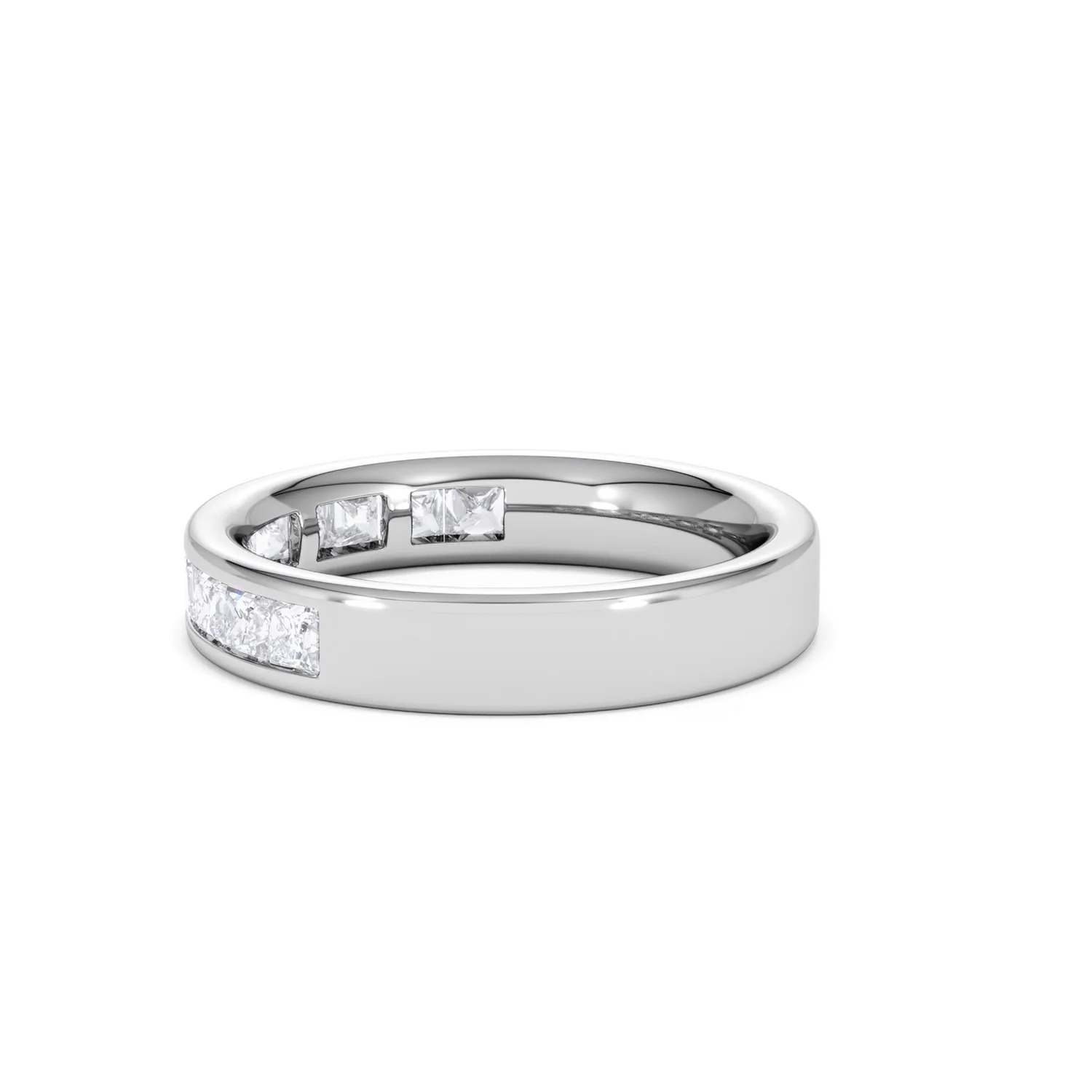Platinum Princess Diamond Half Eternity Ring 1.00CT H/SI - Image 64