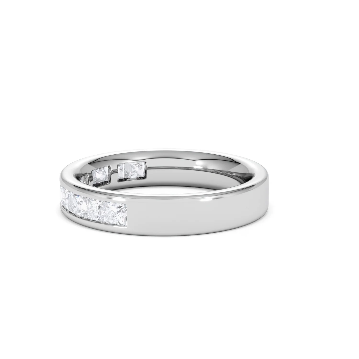 Platinum Princess Diamond Half Eternity Ring 1.00CT H/SI - Image 67