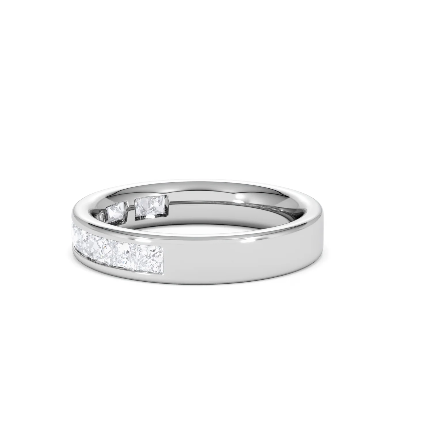 Platinum Princess Diamond Half Eternity Ring 1.00CT H/SI - Image 68