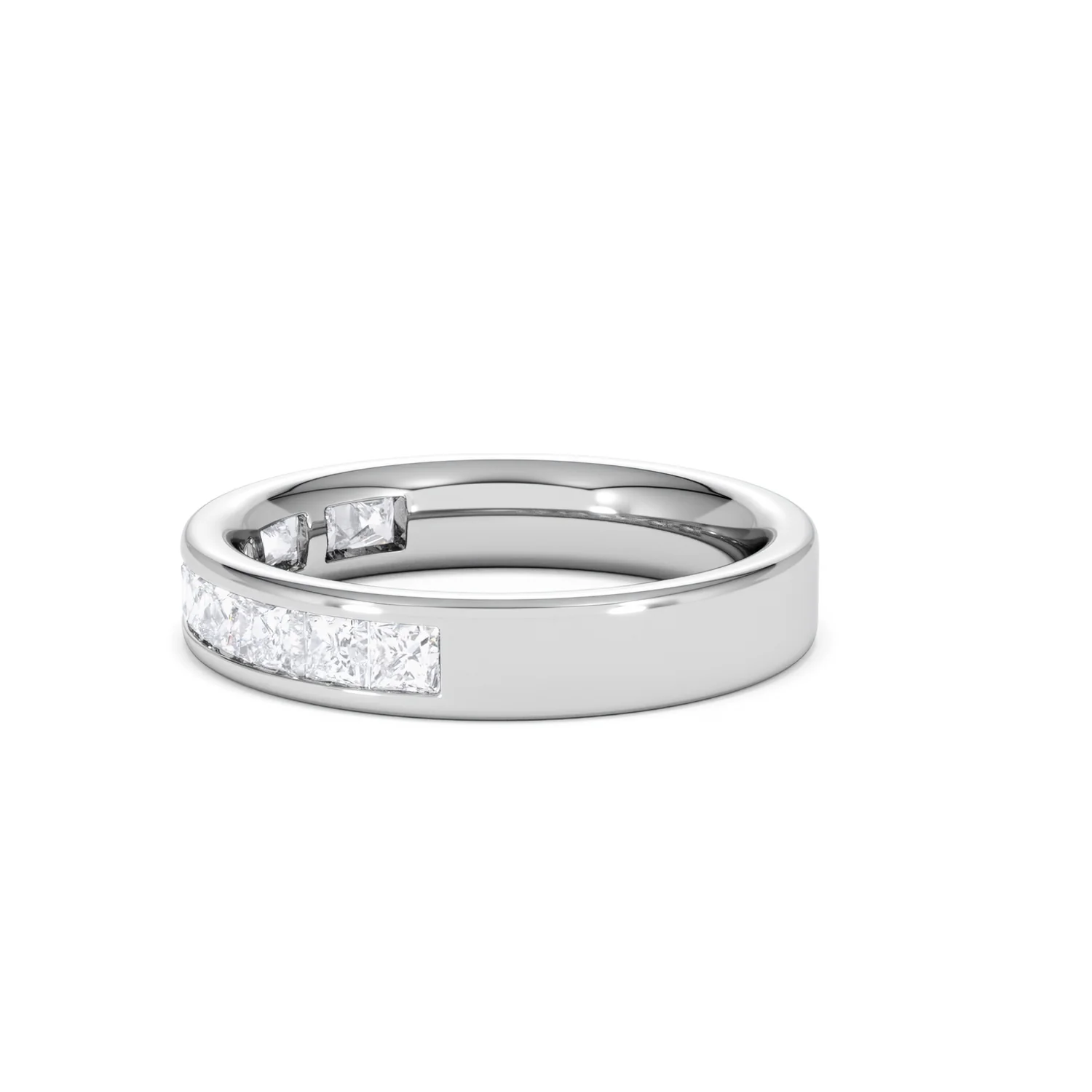 Platinum Princess Diamond Half Eternity Ring 1.00CT H/SI - Image 69