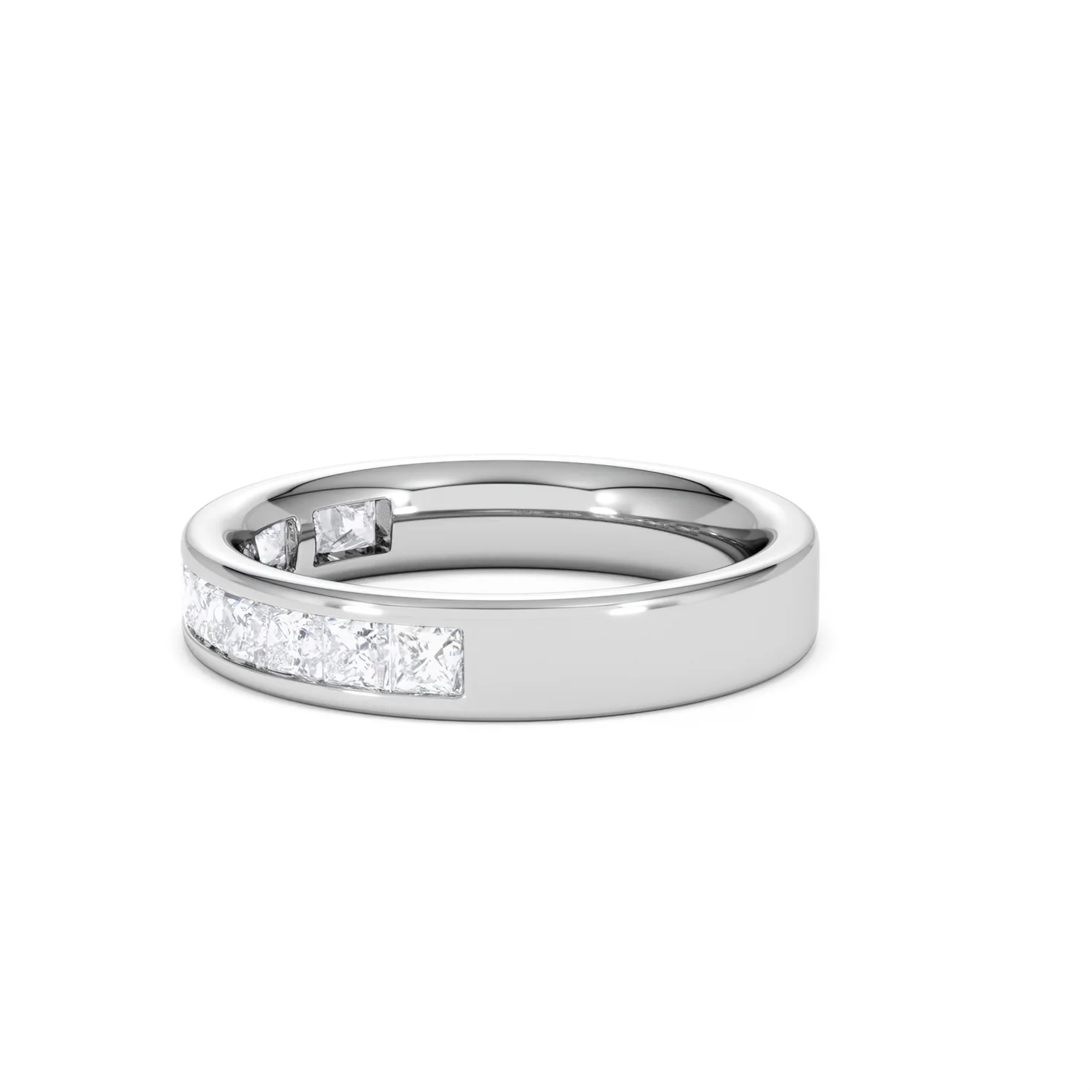 Platinum Princess Diamond Half Eternity Ring 1.00CT H/SI - Image 70