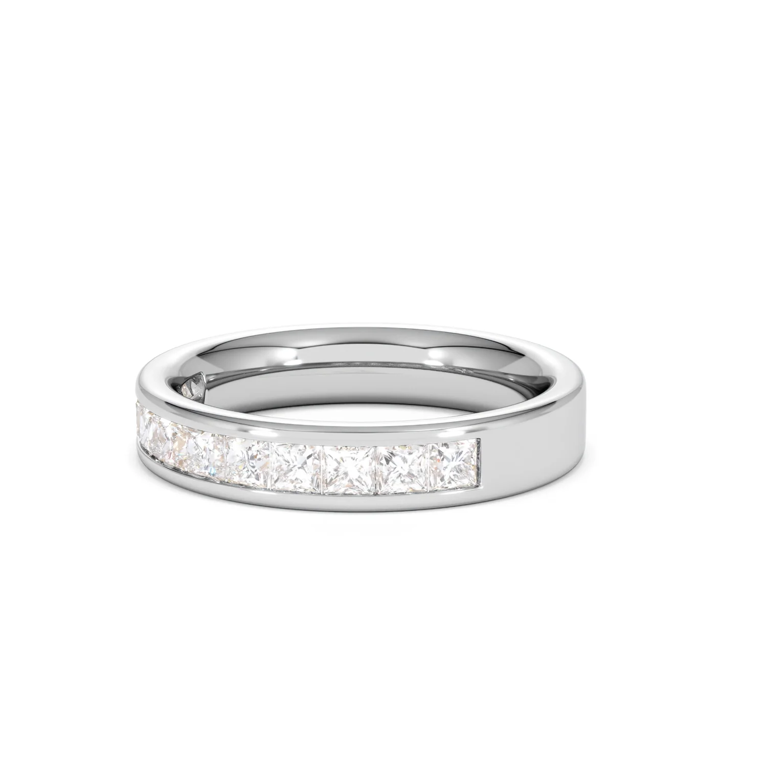 Platinum Princess Diamond Half Eternity Ring 1.00CT H/SI - Image 78