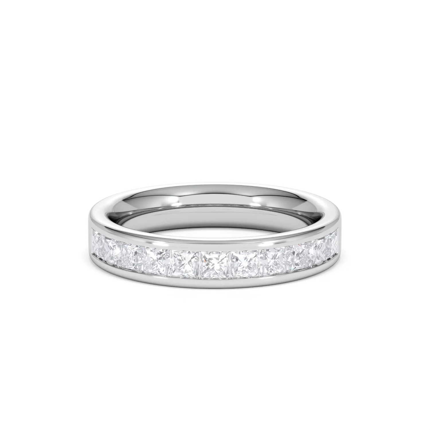 Platinum Princess Diamond Half Eternity Ring 1.00CT H/SI - Image 8