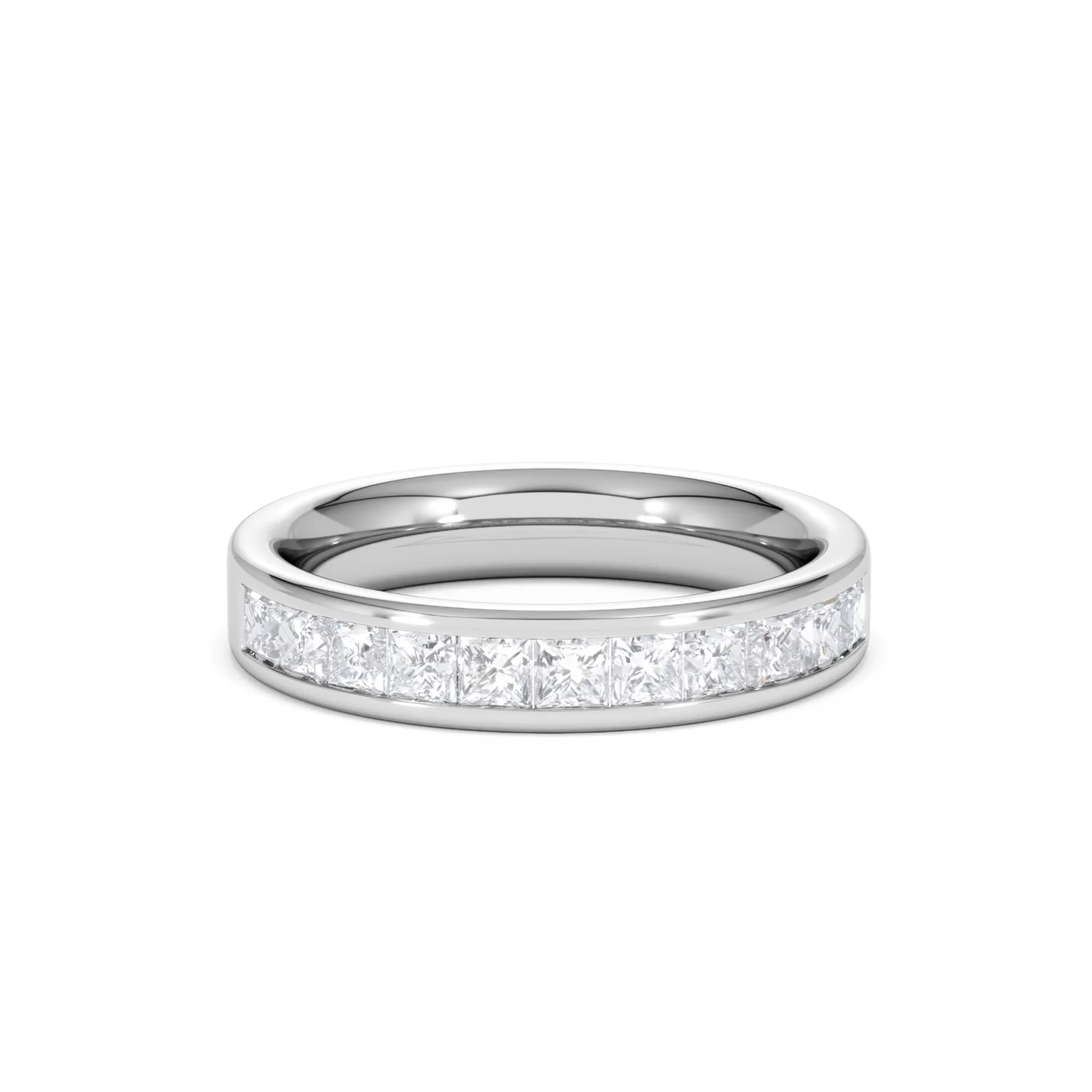 Platinum Princess Diamond Half Eternity Ring 1.00CT H/SI - Image 9