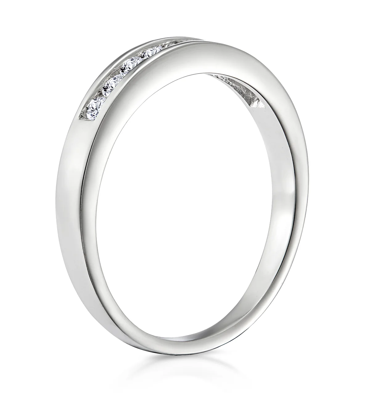 Rae 18K White Gold Diamond Half Band Eternity Ring 0.25CT G/VS - Image 3