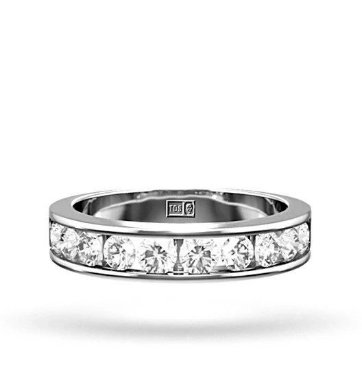 Rae 18K White Gold Lab Diamond Half Band Eternity Ring 2.00CT G/VS - Image 2