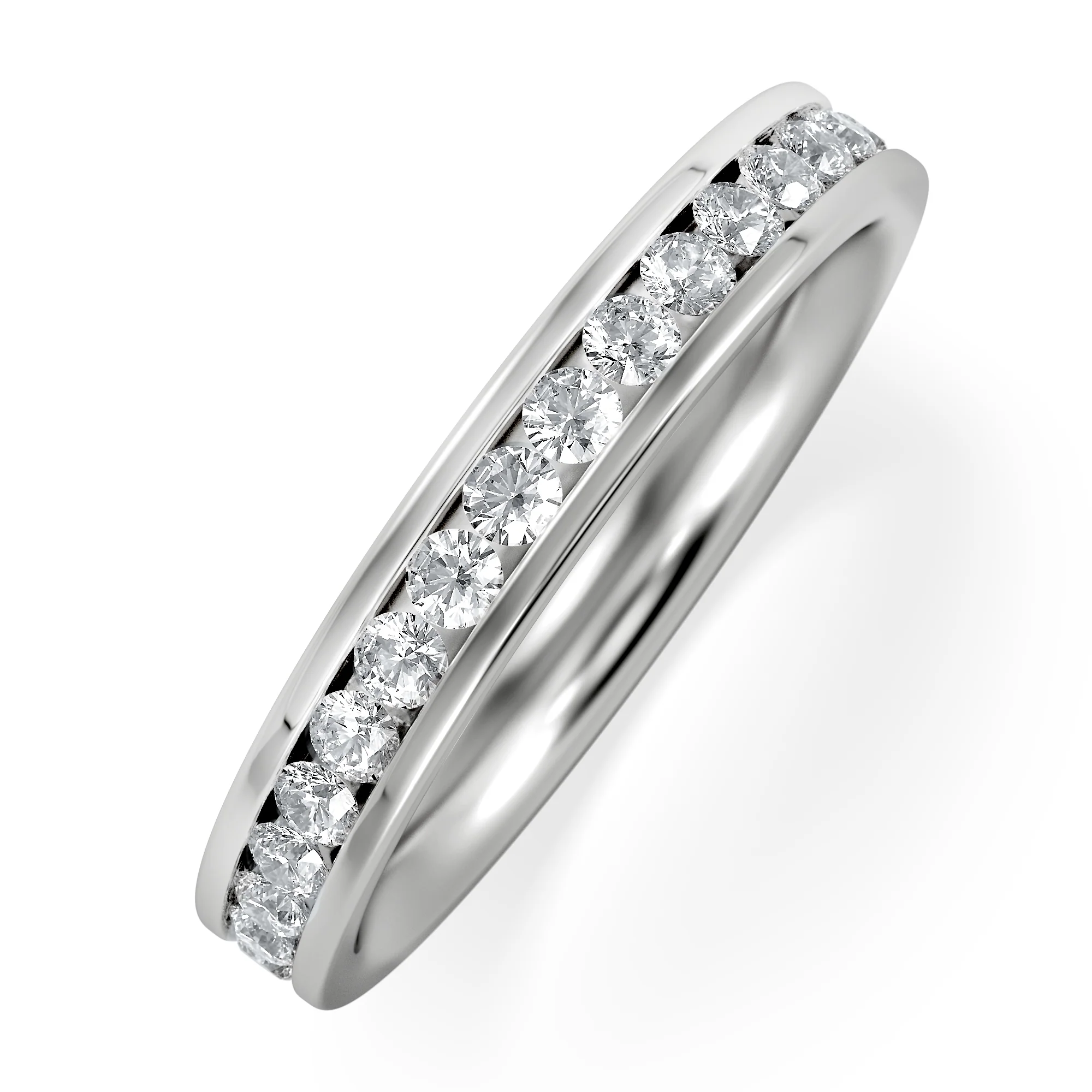 Rae Lab Diamond Eternity Ring Channel Set 1.00ct G/Vs 18K White Gold