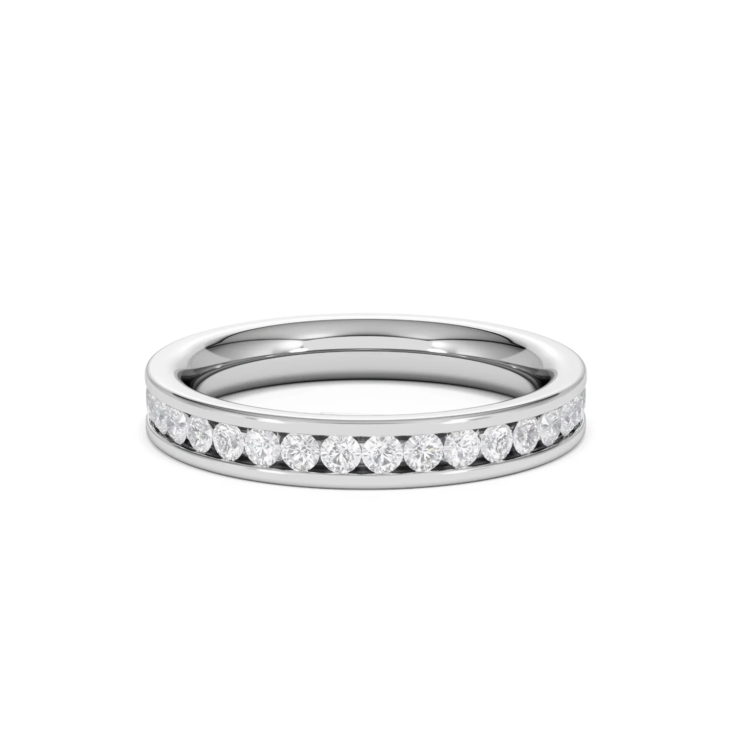 Rae Lab Diamond Eternity Ring Channel Set 1.00ct G/Vs 18K White Gold - Image 16