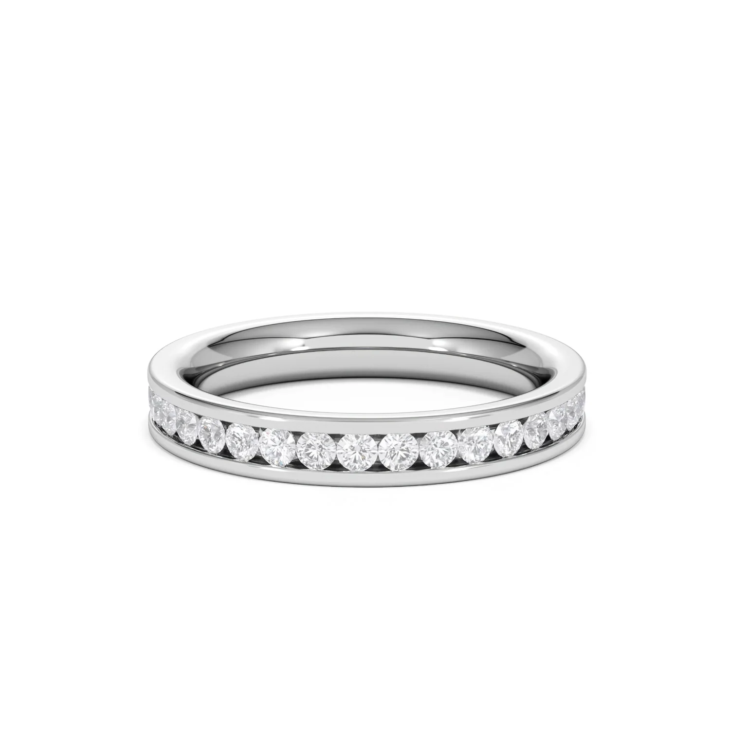 Rae Lab Diamond Eternity Ring Channel Set 1.00ct G/Vs 18K White Gold - Image 59