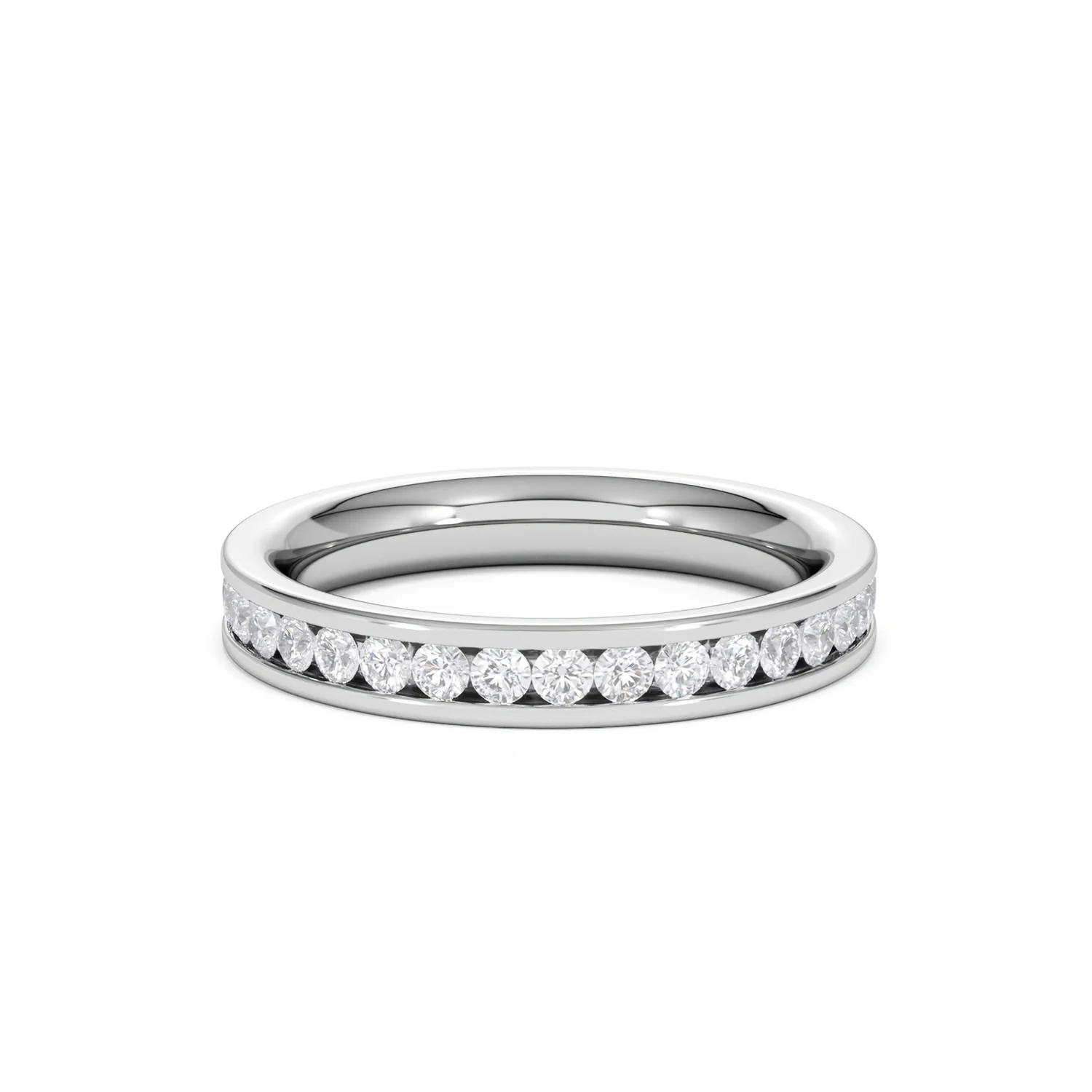Rae Lab Diamond Eternity Ring Channel Set 1.00ct G/Vs 18K White Gold - Image 60