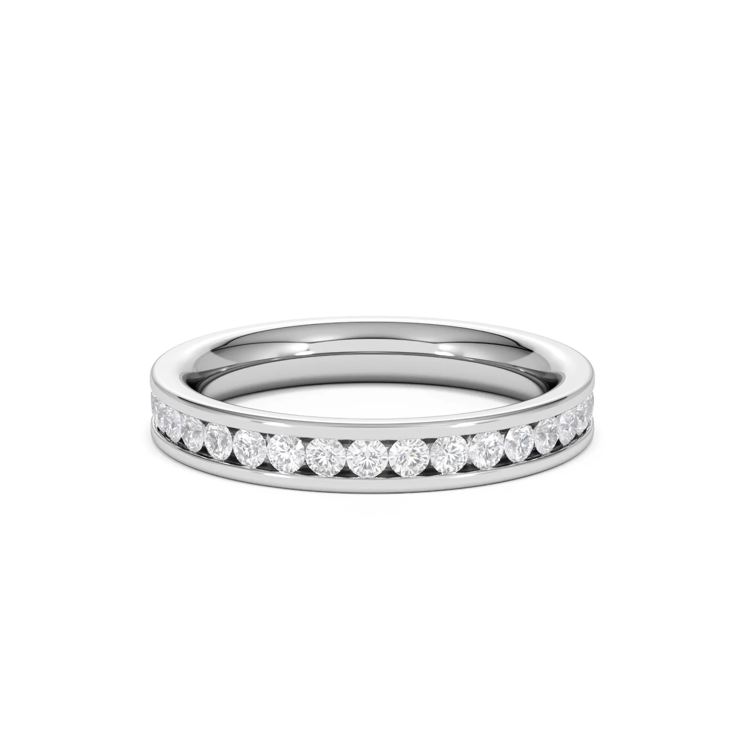 Rae Lab Diamond Eternity Ring Channel Set 1.00ct G/Vs 18K White Gold - Image 64