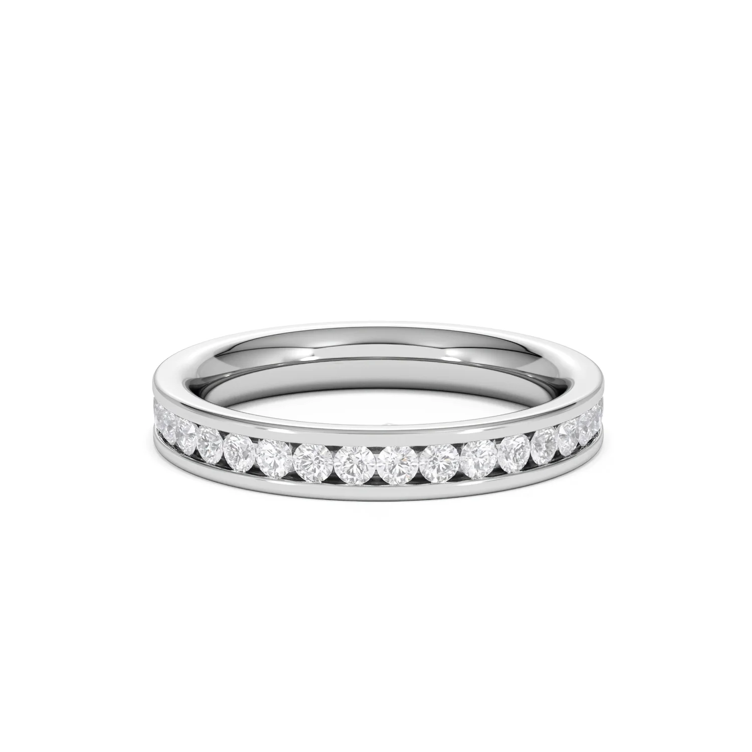 Rae Lab Diamond Eternity Ring Channel Set 1.00ct G/Vs 18K White Gold - Image 70