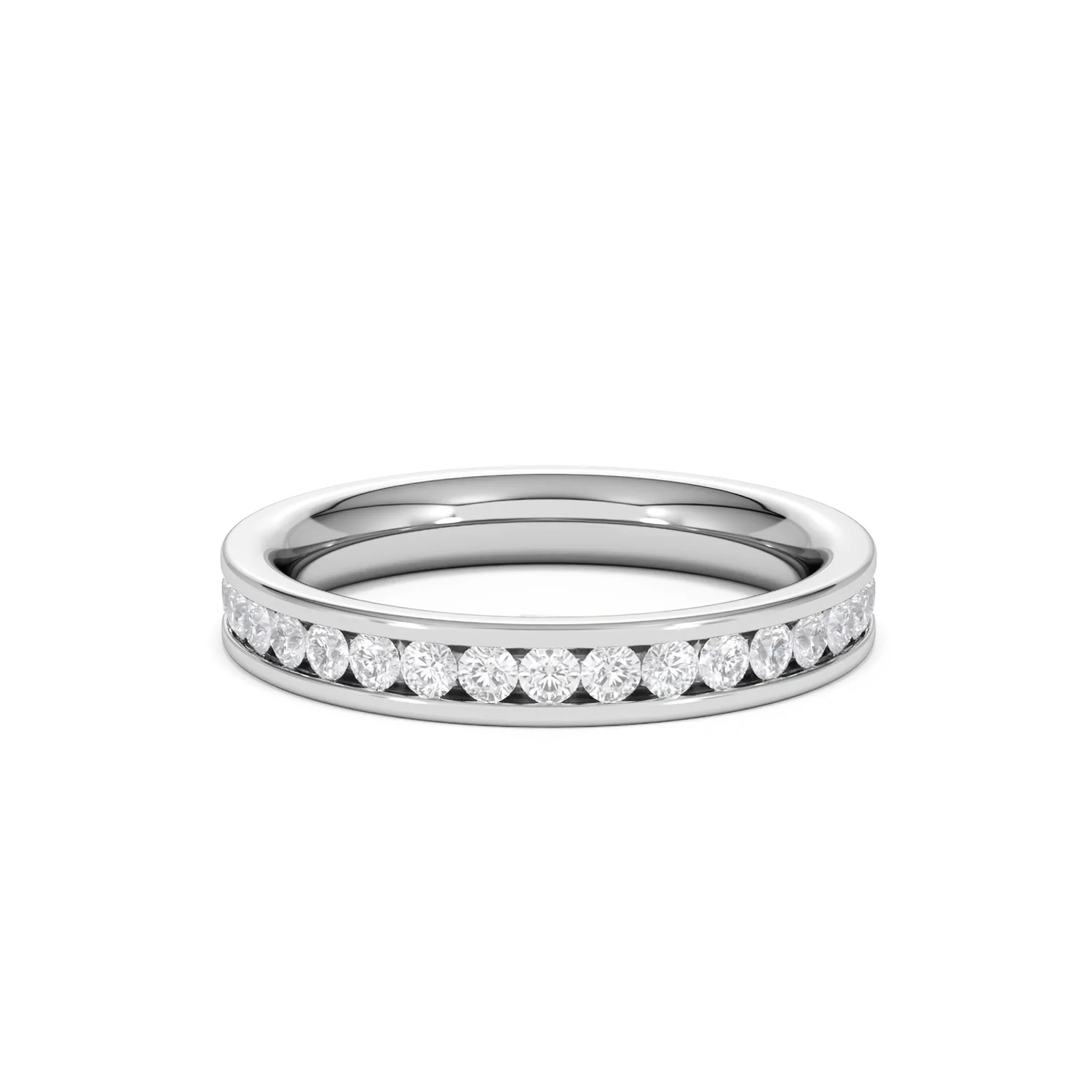 Rae Lab Diamond Eternity Ring Channel Set 1.00ct G/Vs 18K White Gold - Image 76