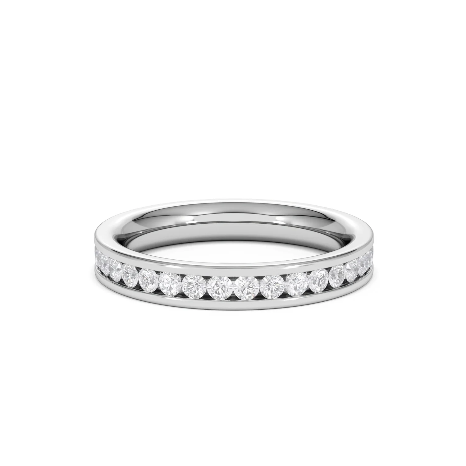 Rae Lab Diamond Eternity Ring Channel Set 1.00ct G/Vs 18K White Gold - Image 77