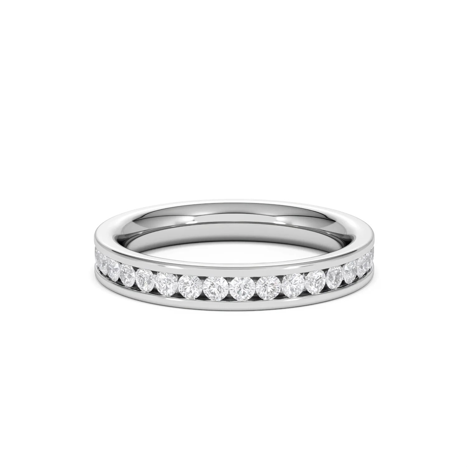Rae Lab Diamond Eternity Ring Channel Set 1.00ct G/Vs 18K White Gold - Image 79