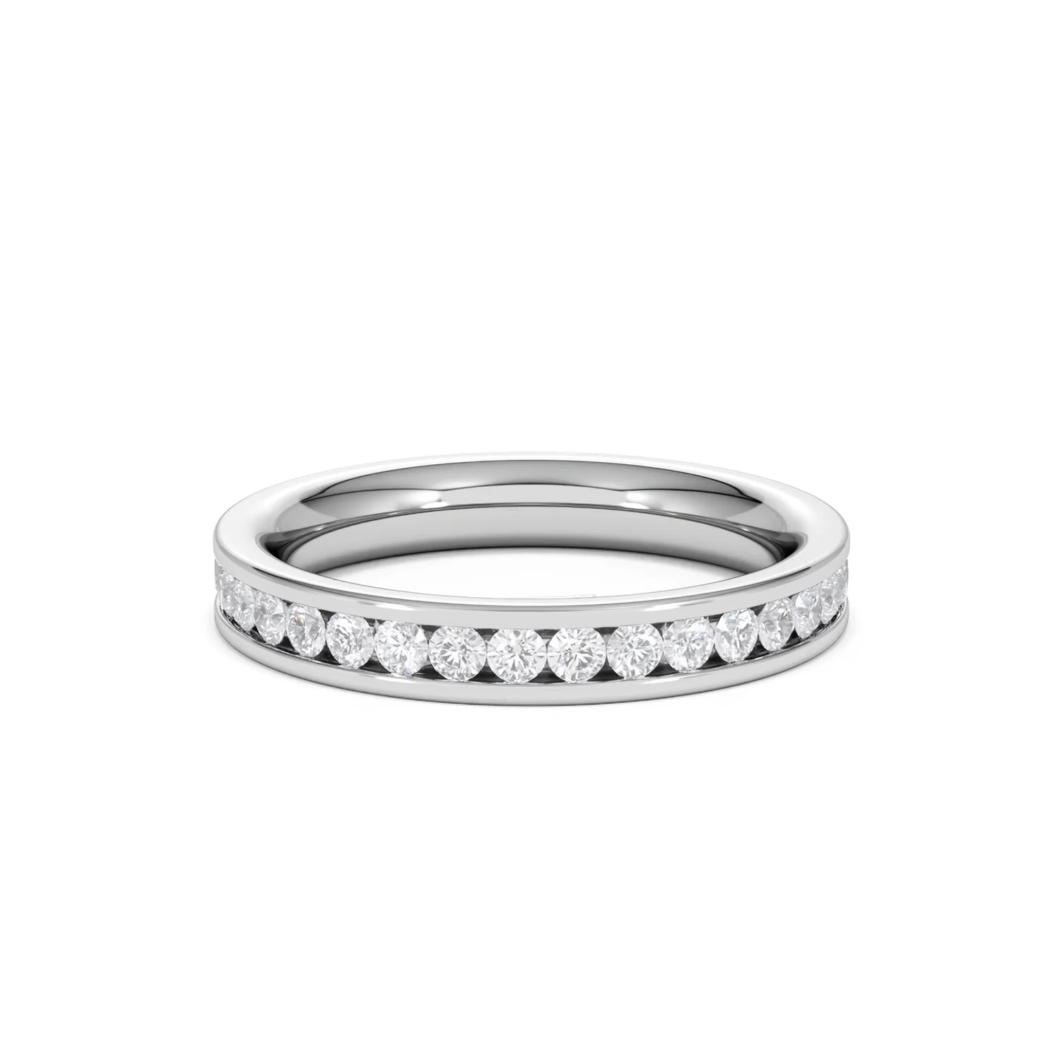 Rae Lab Diamond Eternity Ring Channel Set 1.00ct G/Vs 18K White Gold - Image 80