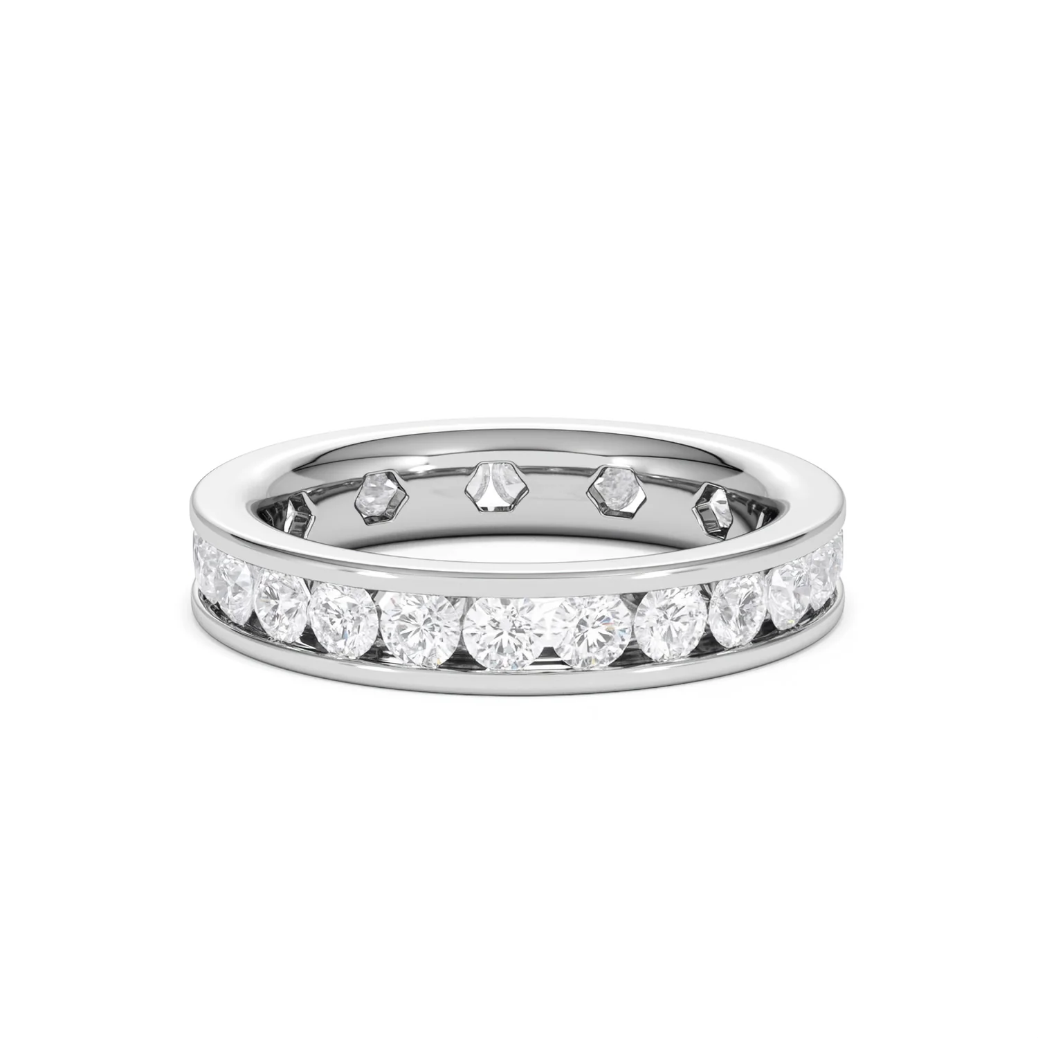 Rae Lab Diamond Eternity Ring Channel Set 2.00ct G/Vs 18K White Gold - Image 11