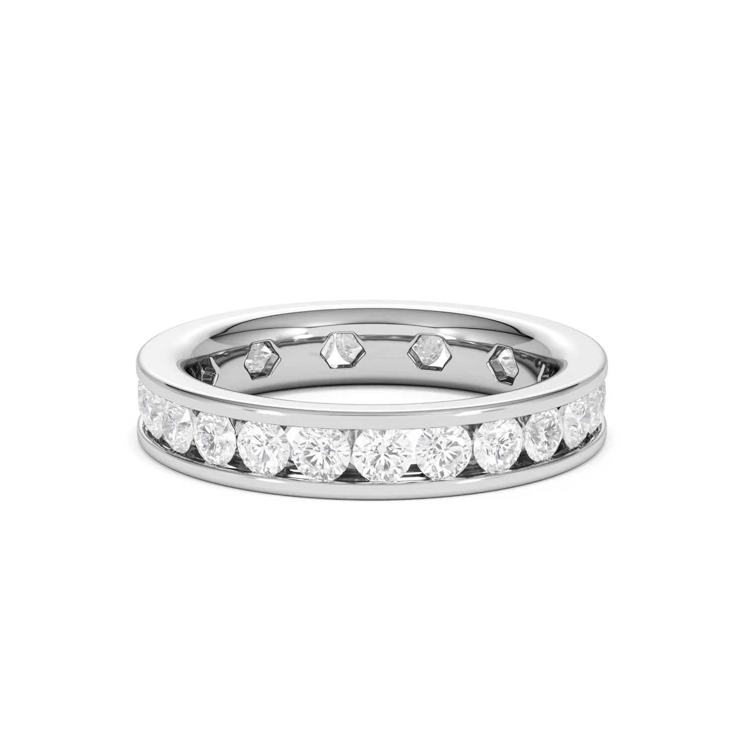 Rae Lab Diamond Eternity Ring Channel Set 2.00ct G/Vs 18K White Gold - Image 12