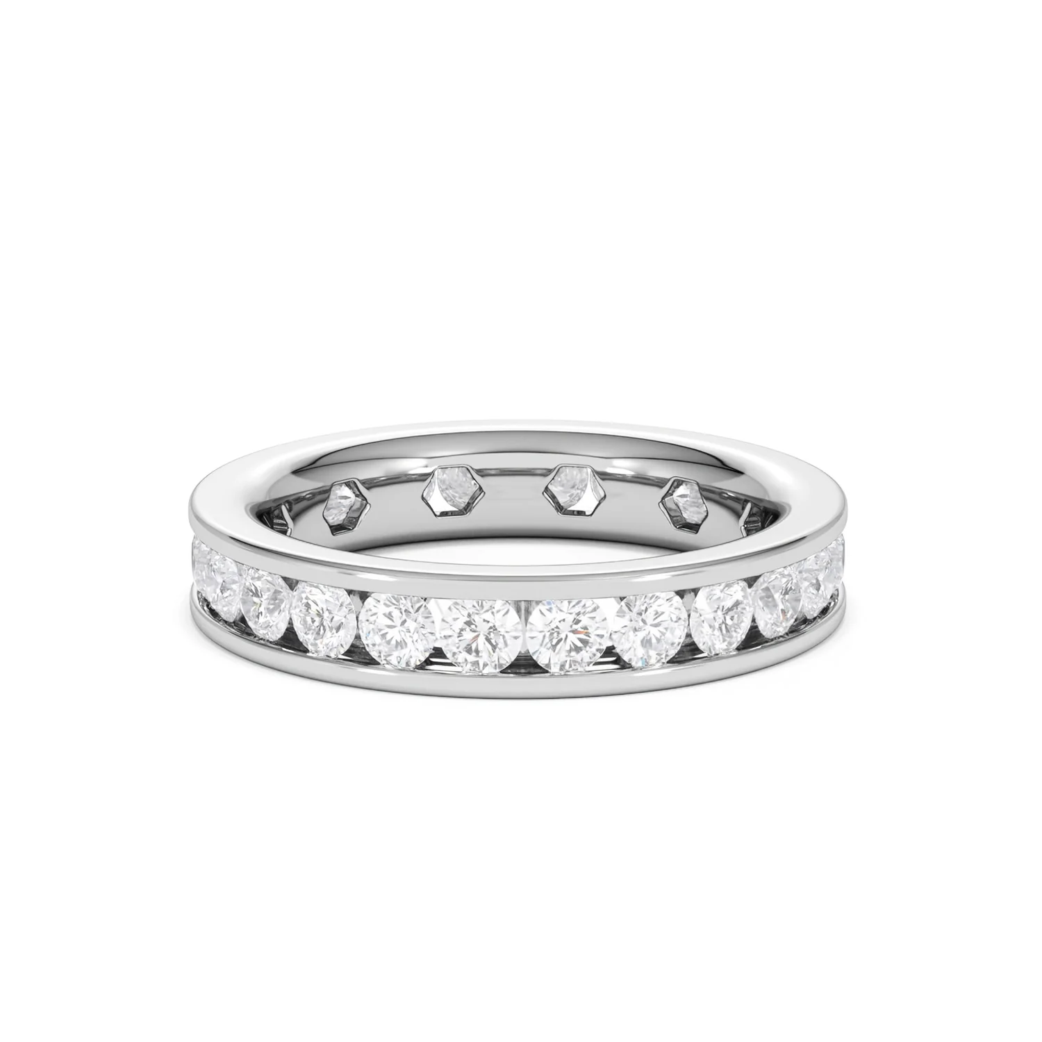 Rae Lab Diamond Eternity Ring Channel Set 2.00ct G/Vs 18K White Gold - Image 20