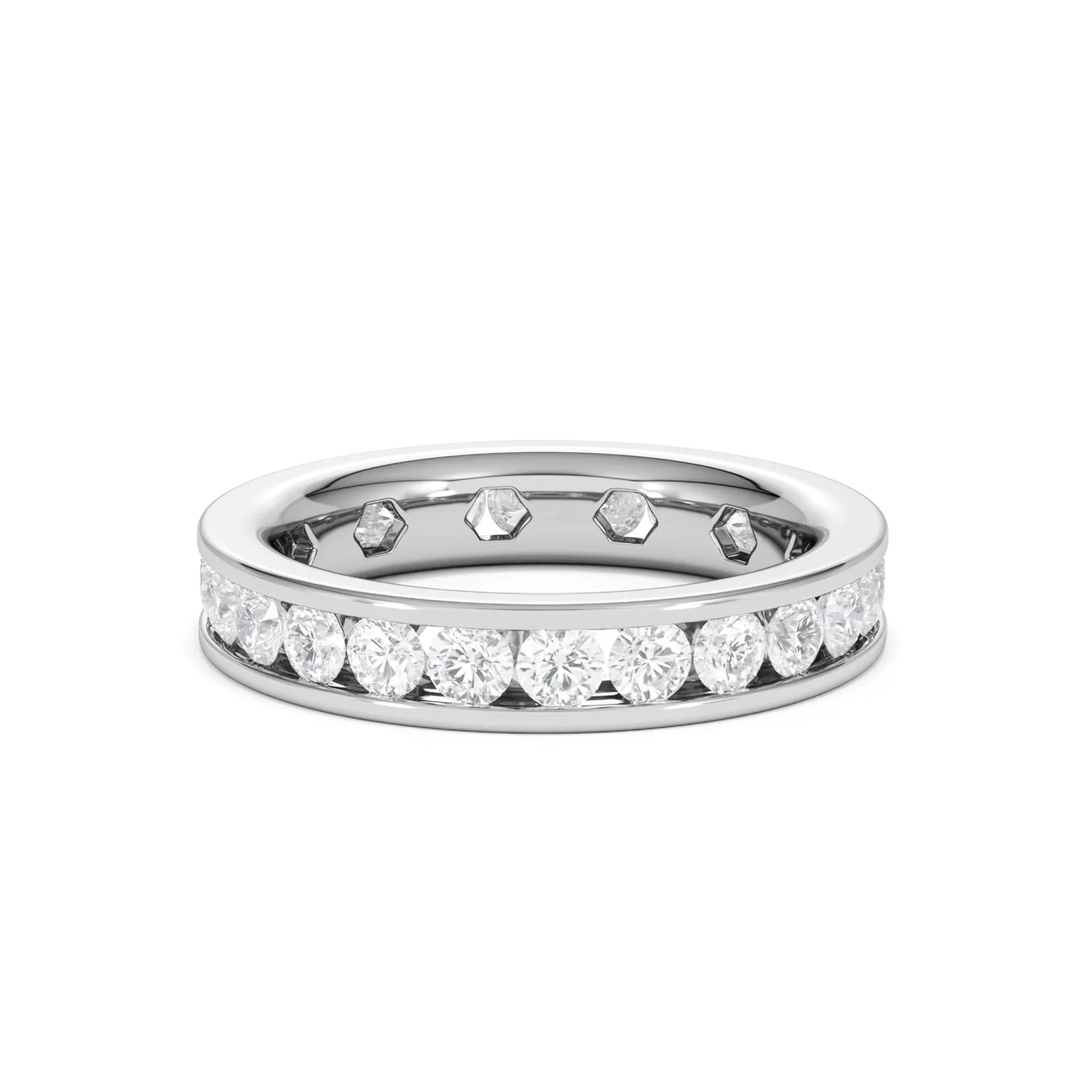 Rae Lab Diamond Eternity Ring Channel Set 2.00ct G/Vs 18K White Gold - Image 32