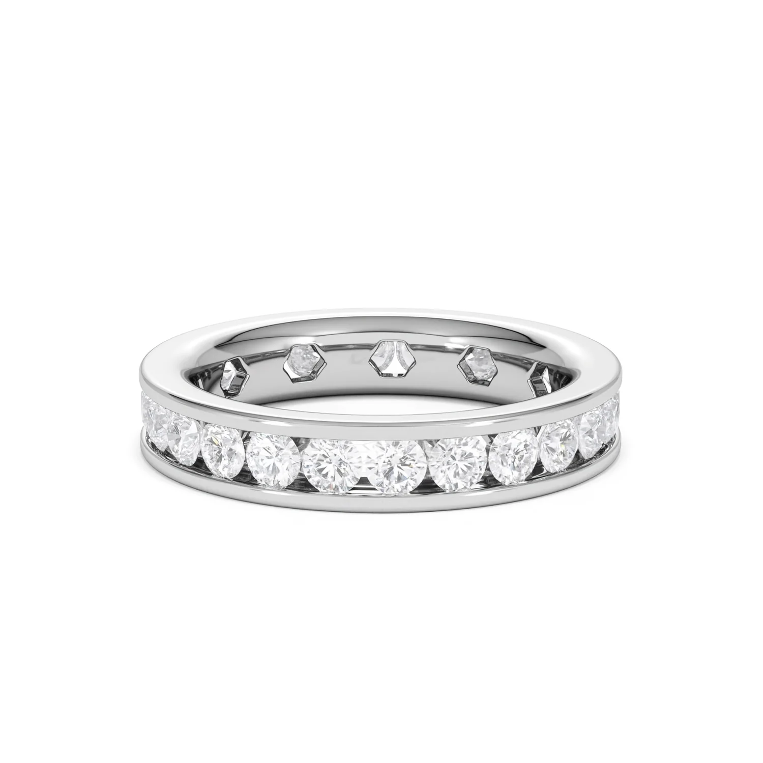 Rae Lab Diamond Eternity Ring Channel Set 2.00ct G/Vs 18K White Gold - Image 42