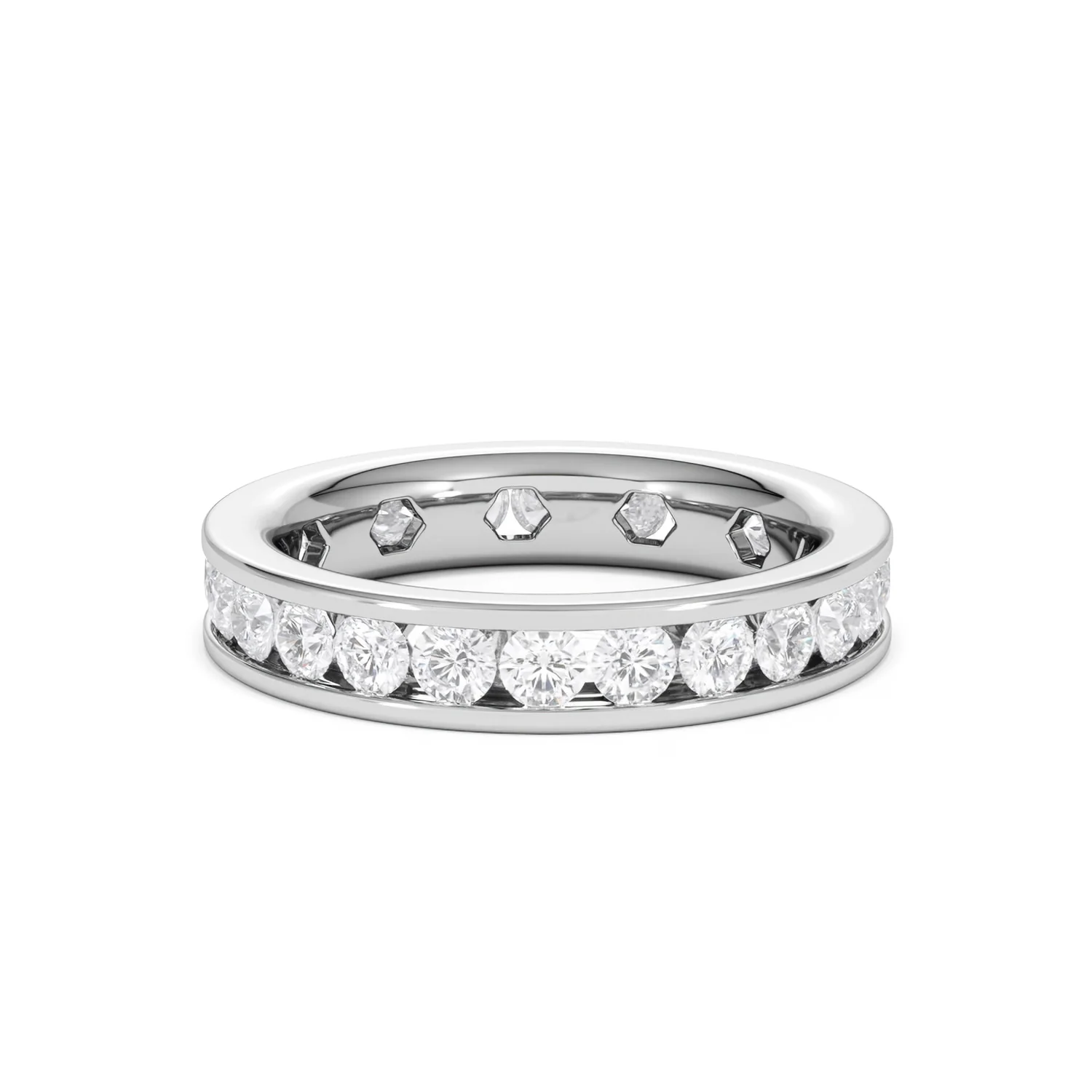 Rae Lab Diamond Eternity Ring Channel Set 2.00ct G/Vs 18K White Gold - Image 51