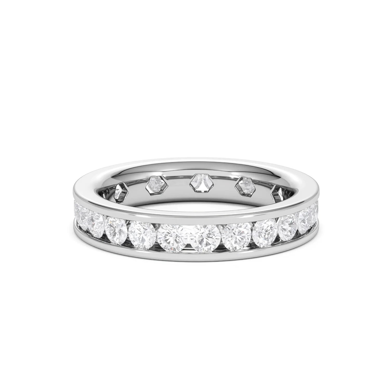 Rae Lab Diamond Eternity Ring Channel Set 2.00ct G/Vs 18K White Gold - Image 62